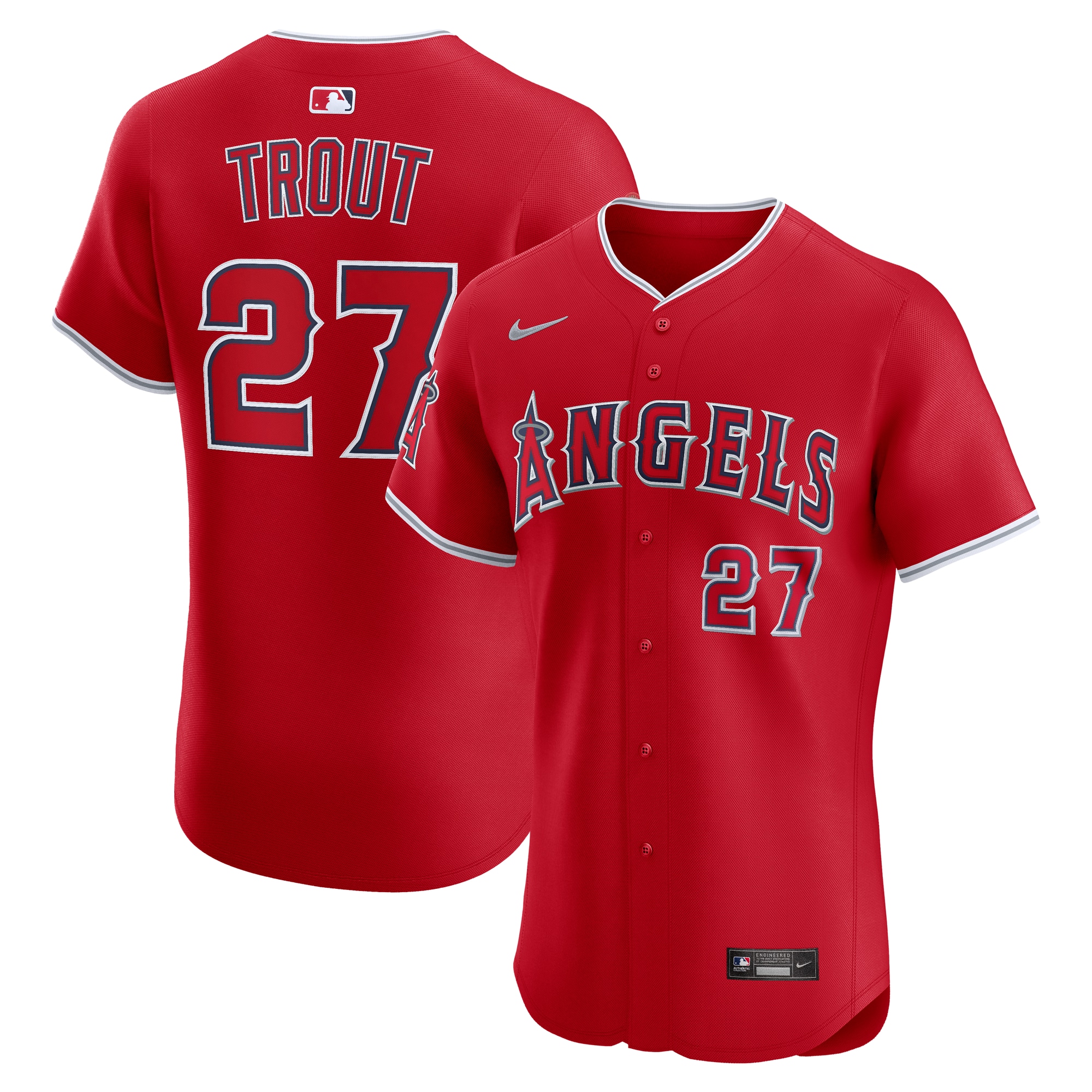 Mike Trout Los Angeles Angels Alternate Elite Jersey
