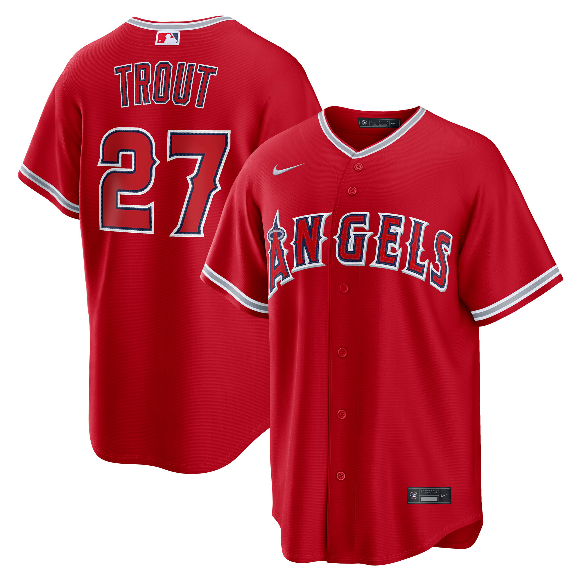 Mike Trout Los Angeles Angels Alternate Jersey