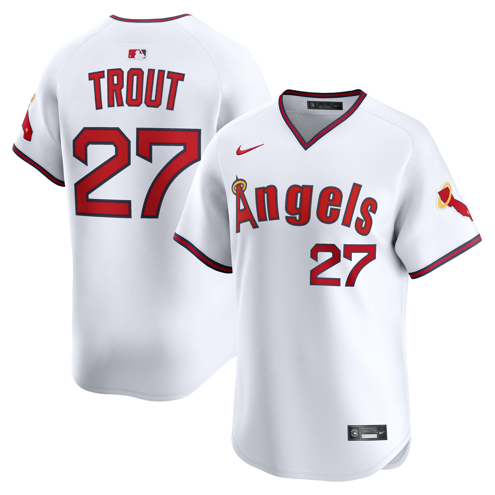 Mike Trout Los Angeles Angels Alternate Limited Jersey - White
