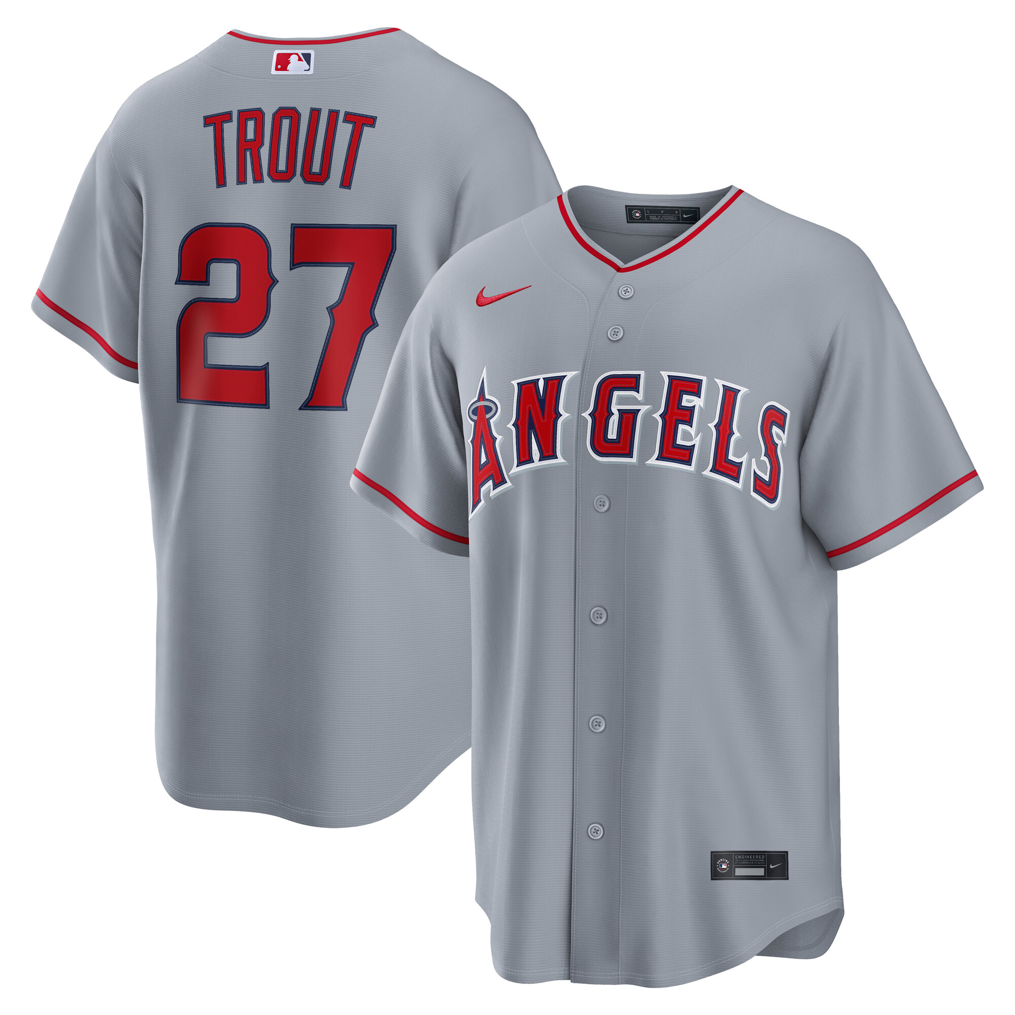 Mike Trout Los Angeles Angels Road Jersey