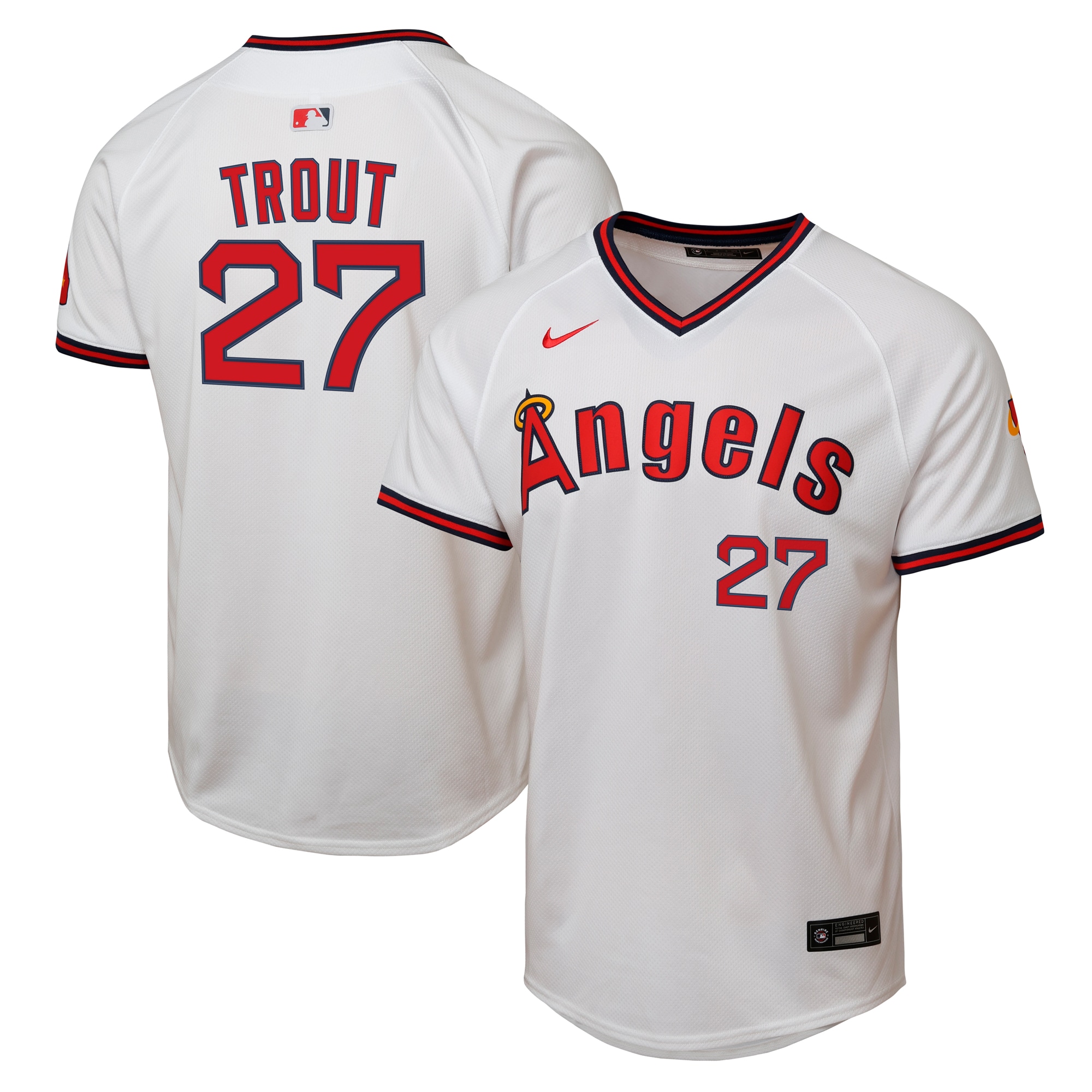 Mike Trout Los Angeles Angels Youth Alternate 2 Limited Player Jersey - White