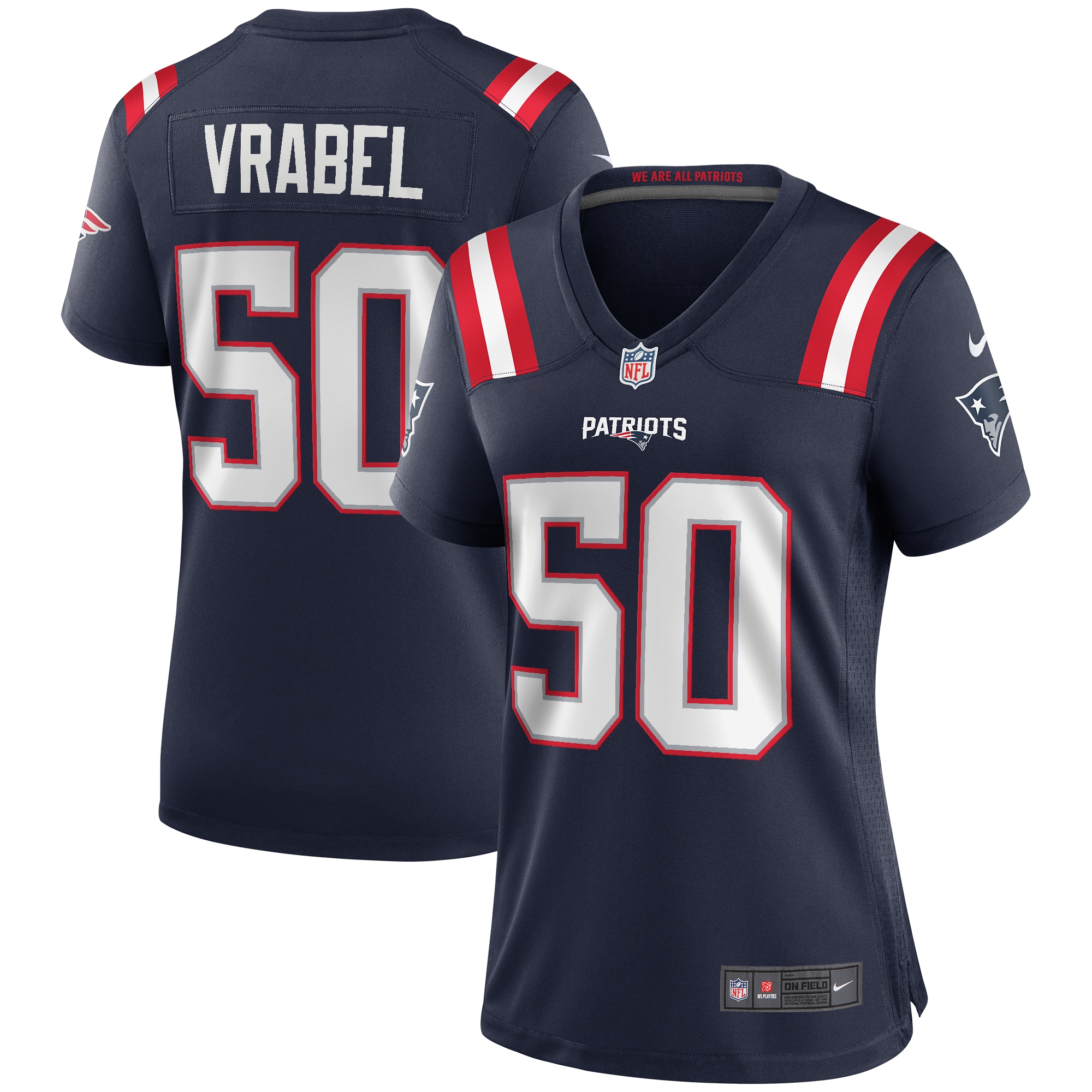 Mike Vrabel New England Patriots Women's Game Retired Player Jersey