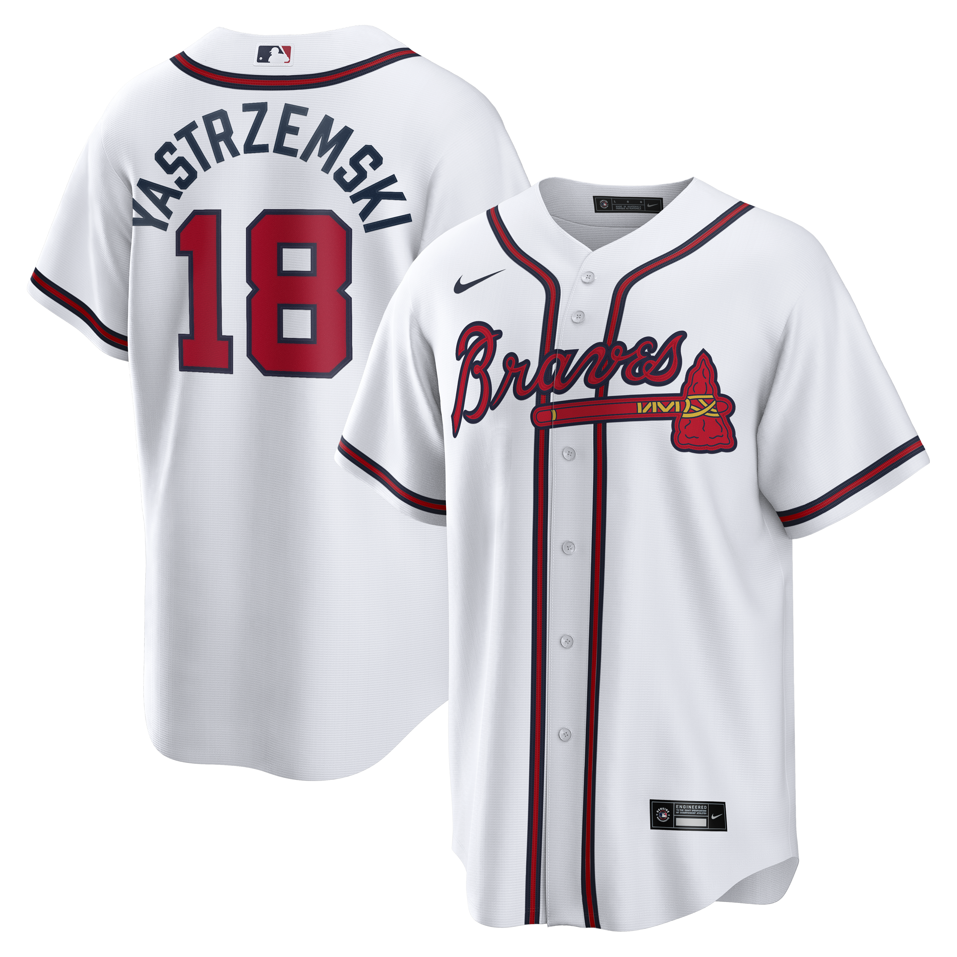 Mike Yastrzemski Atlanta Braves Jersey - White