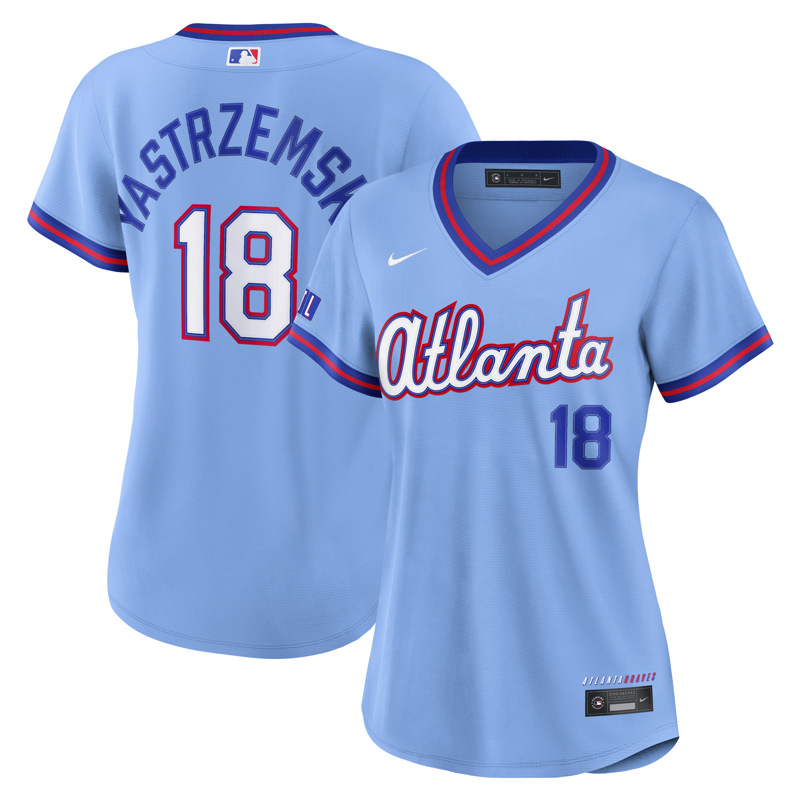 Mike Yastrzemski Atlanta Braves Women's 2026 City Connect Stadium Jersey - Powder Blue