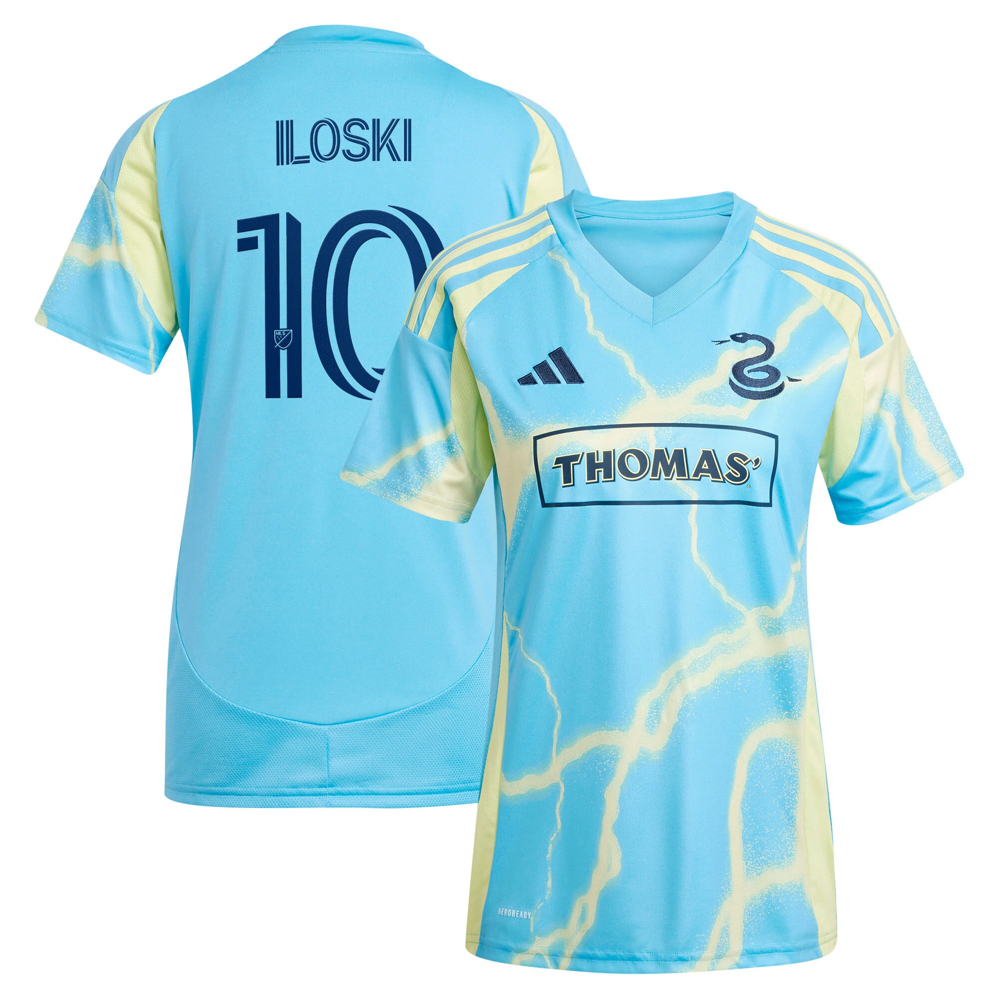 Milan Iloski Philadelphia Union Women's 2025 The Voltage Kit Jersey - Blue