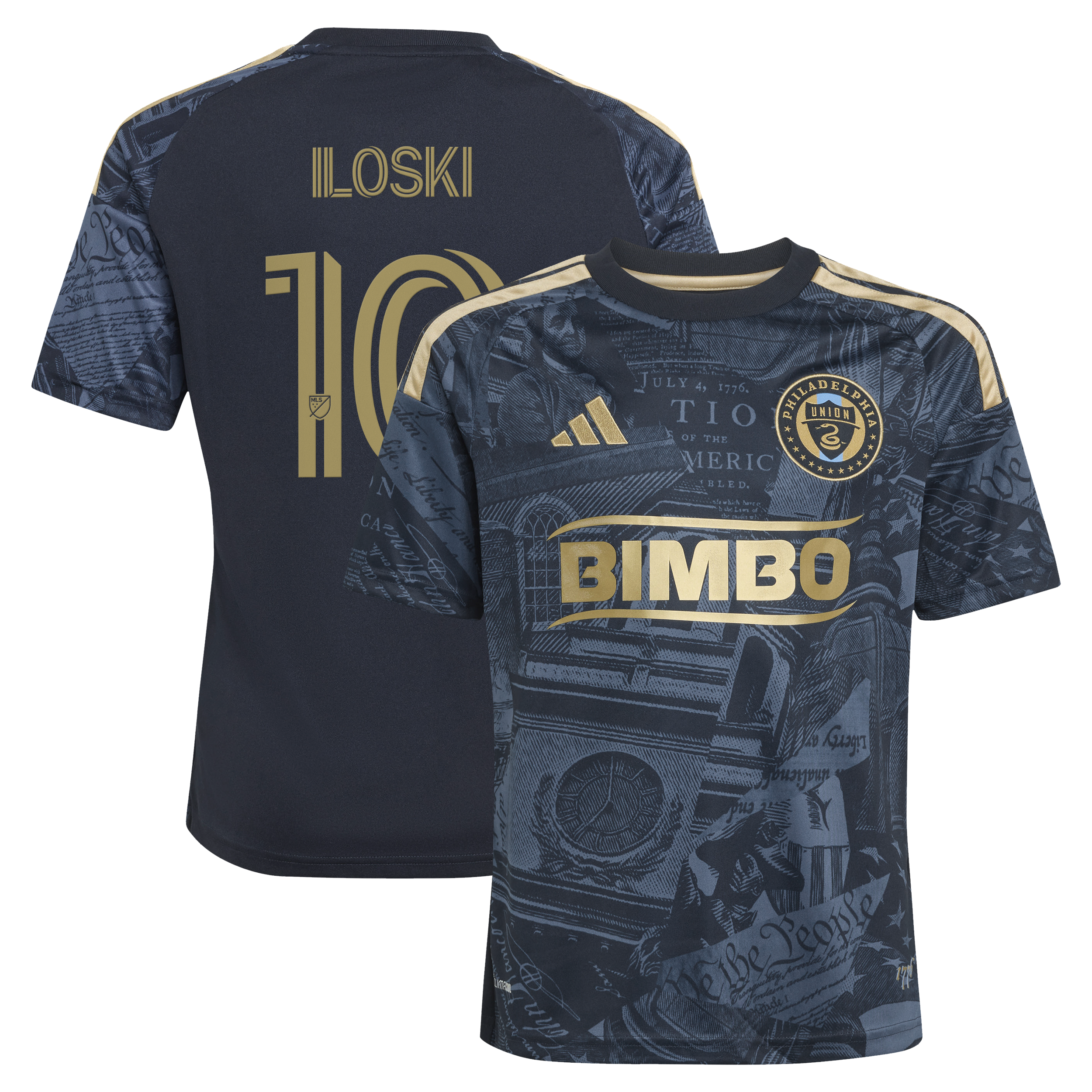Milan Iloski Philadelphia Union Youth 2026 1776 Kit Jersey - Navy