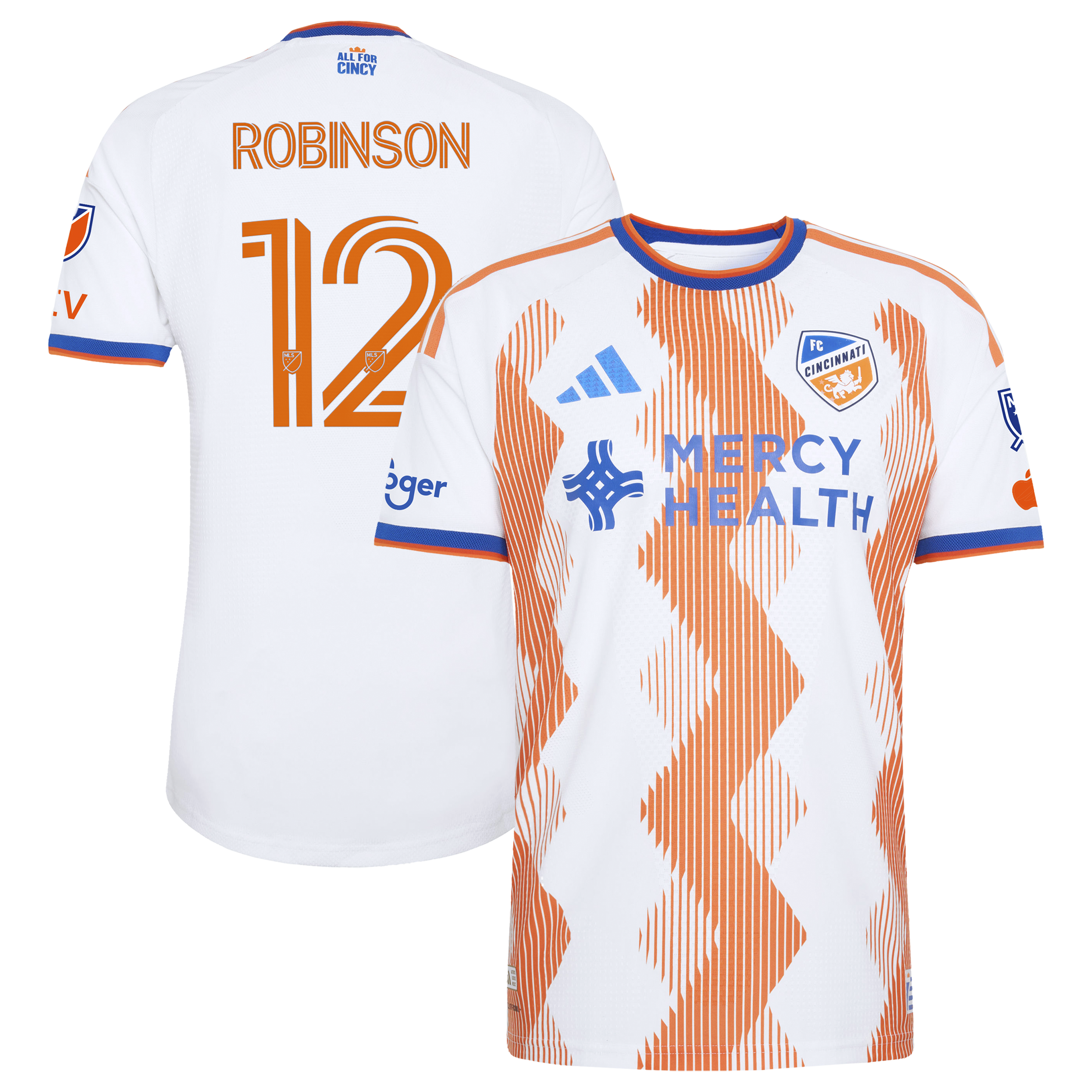 Miles Robinson FC Cincinnati 2026 The Seven Hills Kit On-Field Patch Jersey - White