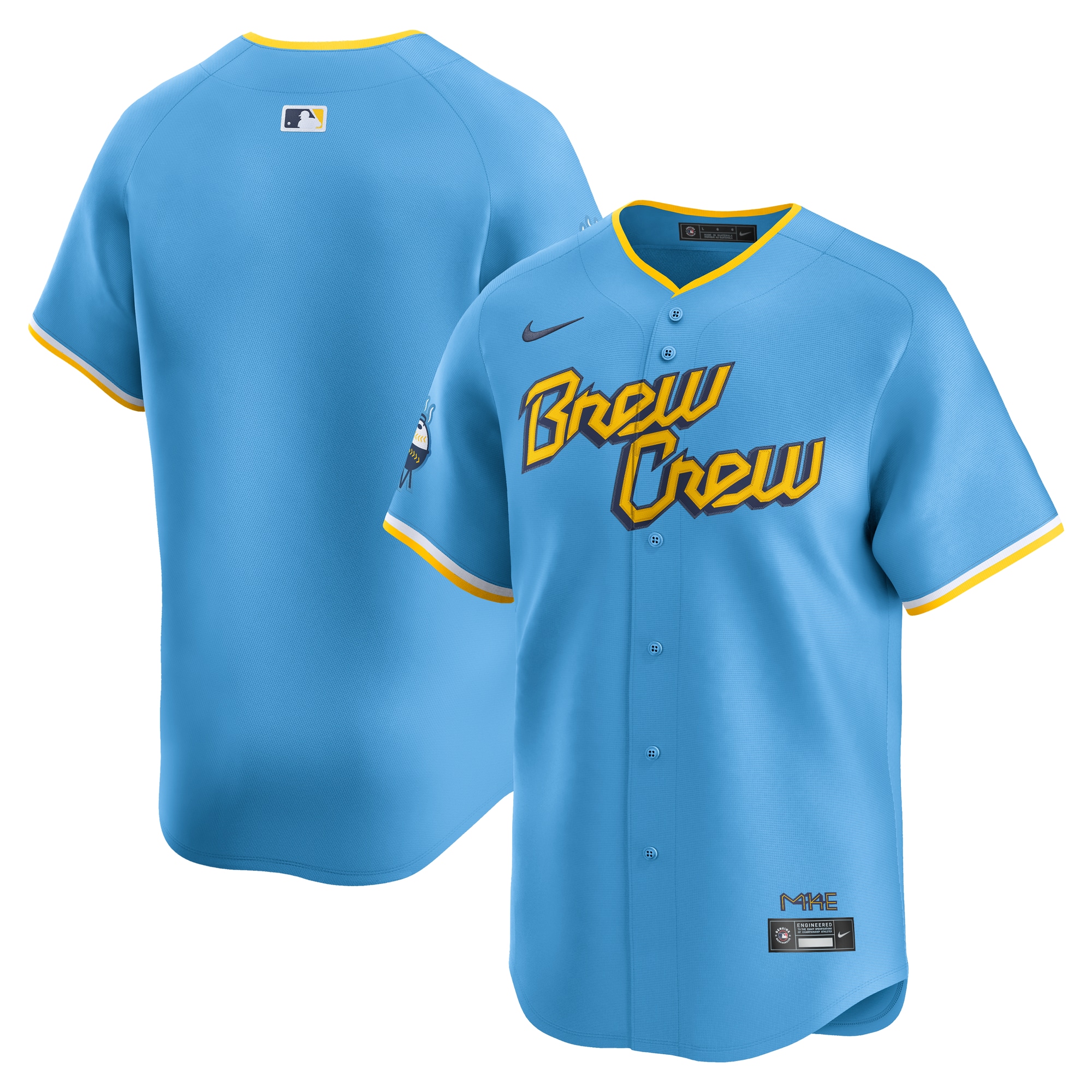 Milwaukee Brewers City Connect Limited Jersey - Light Blue