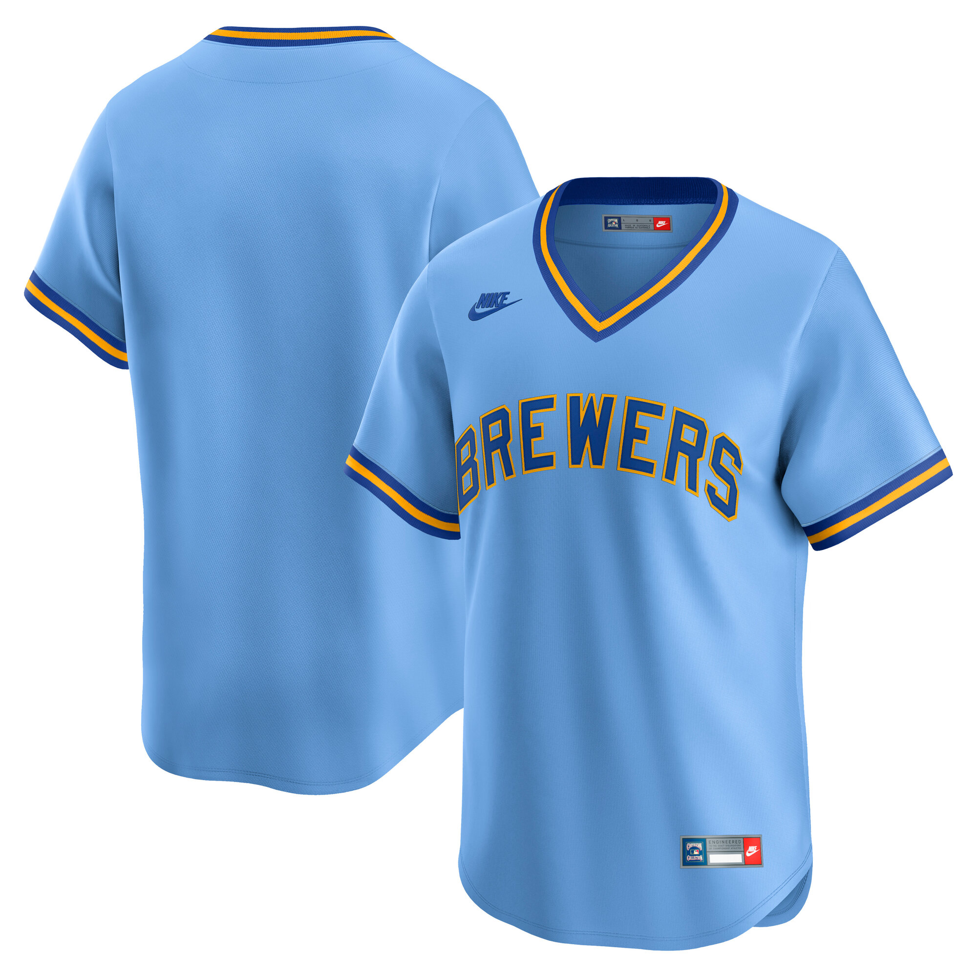 Milwaukee Brewers Cooperstown Collection Limited Jersey - Light Blue