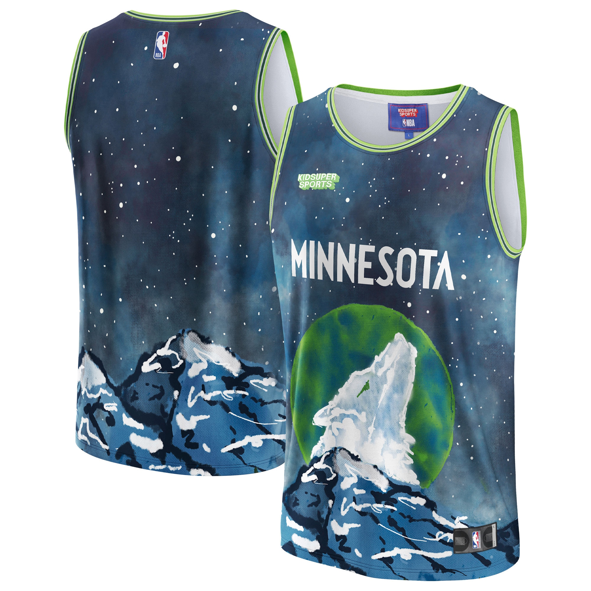 Minnesota Timberwolves & KidSuper Studios by Fanatics Unisex Hometown Jersey - Blue