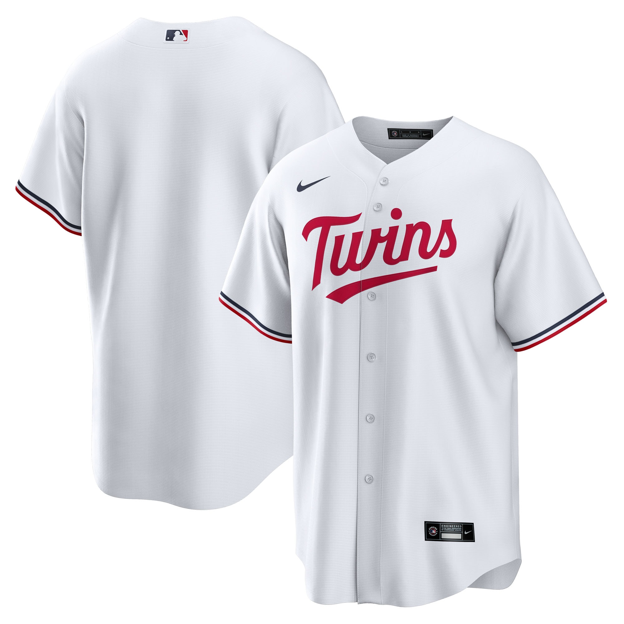 Minnesota Twins Home Big & Tall Jersey - White