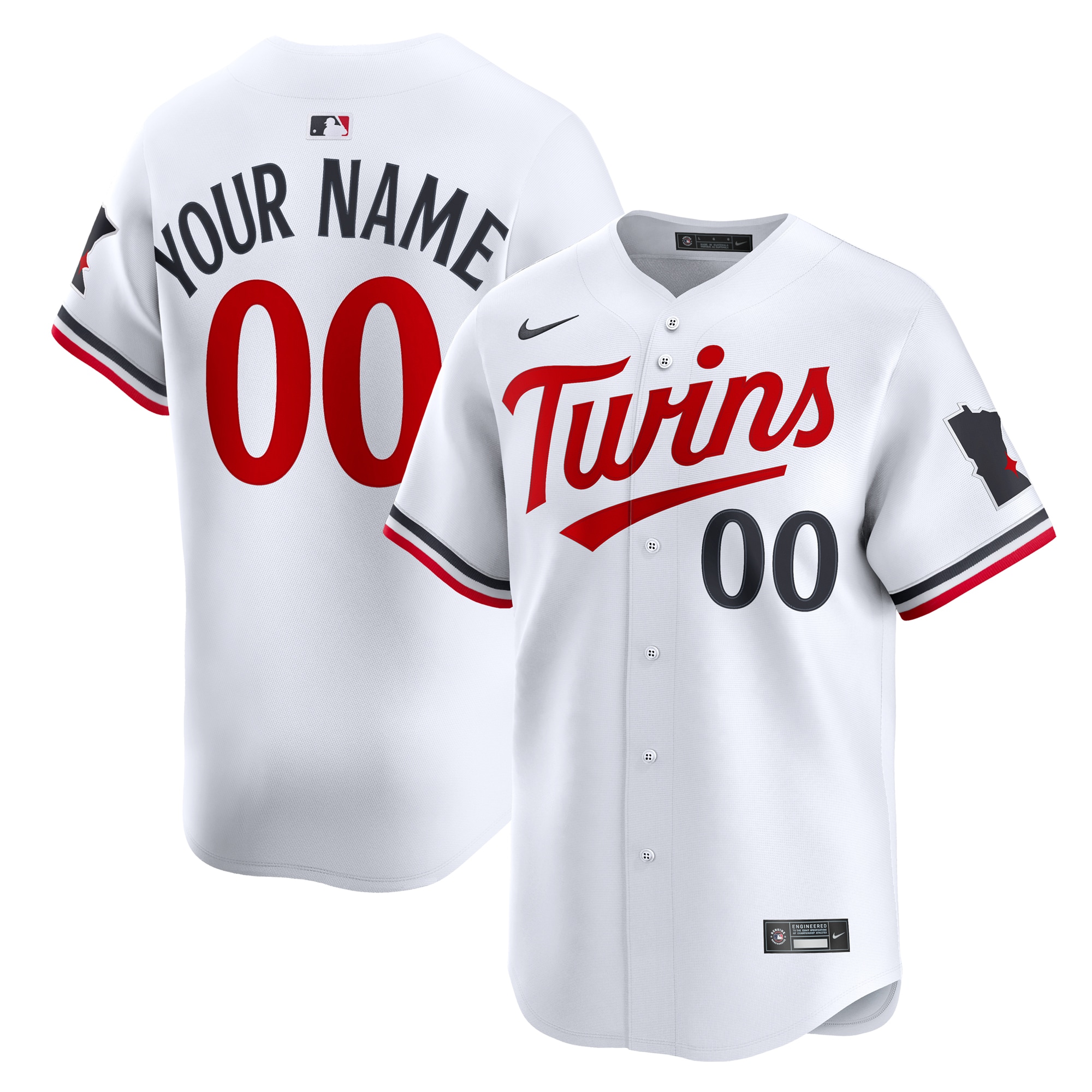 Minnesota Twins Home Limited Custom Jersey - White