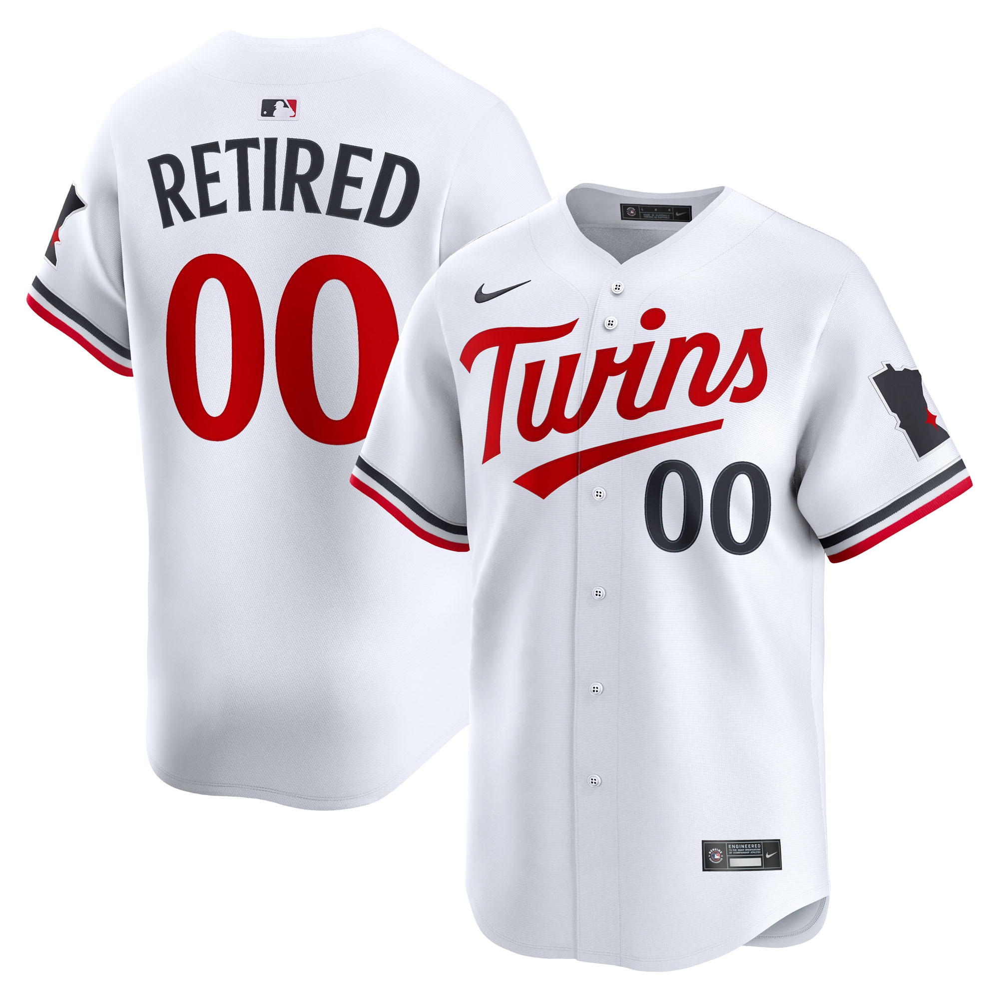 Minnesota Twins Home Limited Pick-A-Player Retired Roster Jersey - White