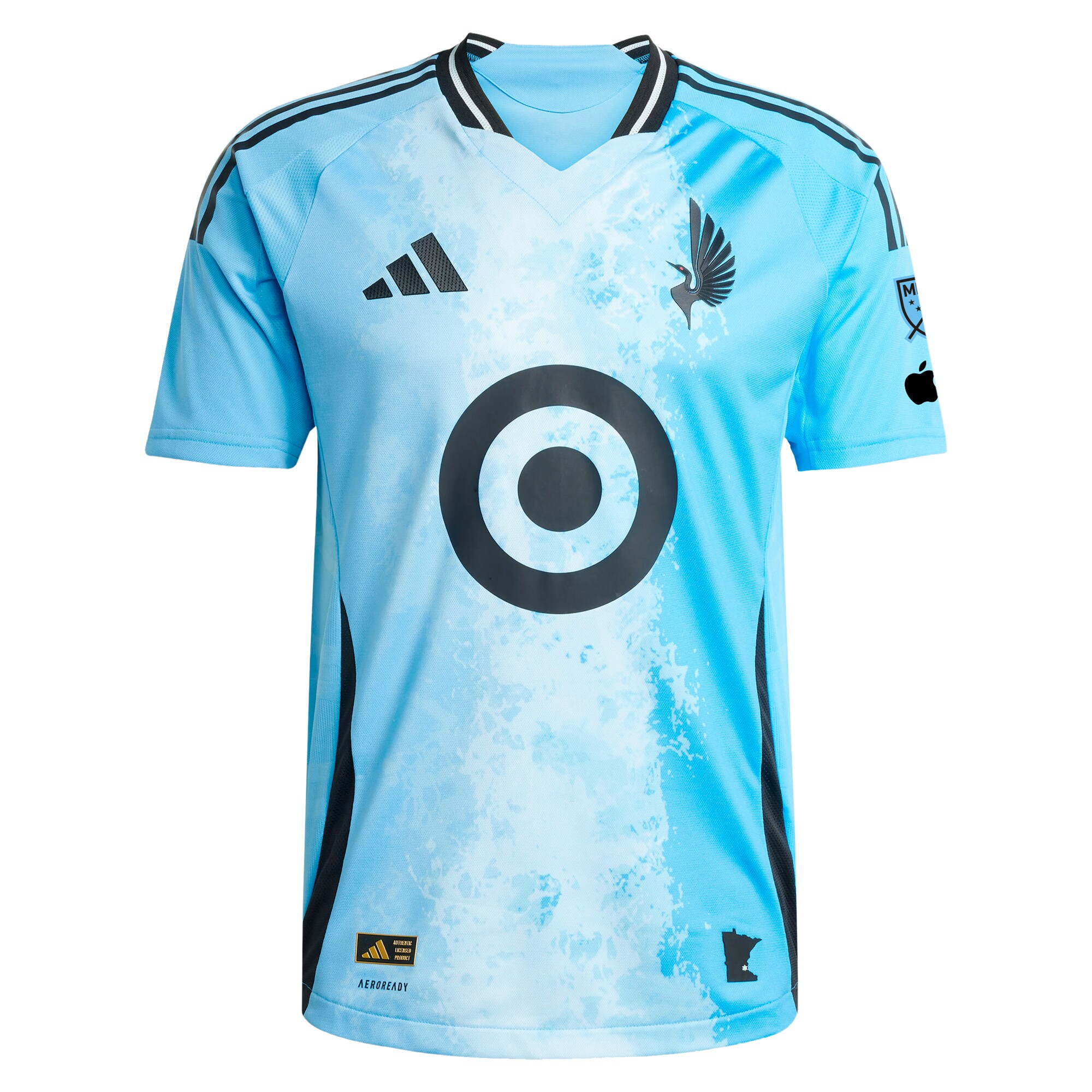 Alternative view of Minnesota United Light Blue Jersey - Adidas Minnesota United FC 2024