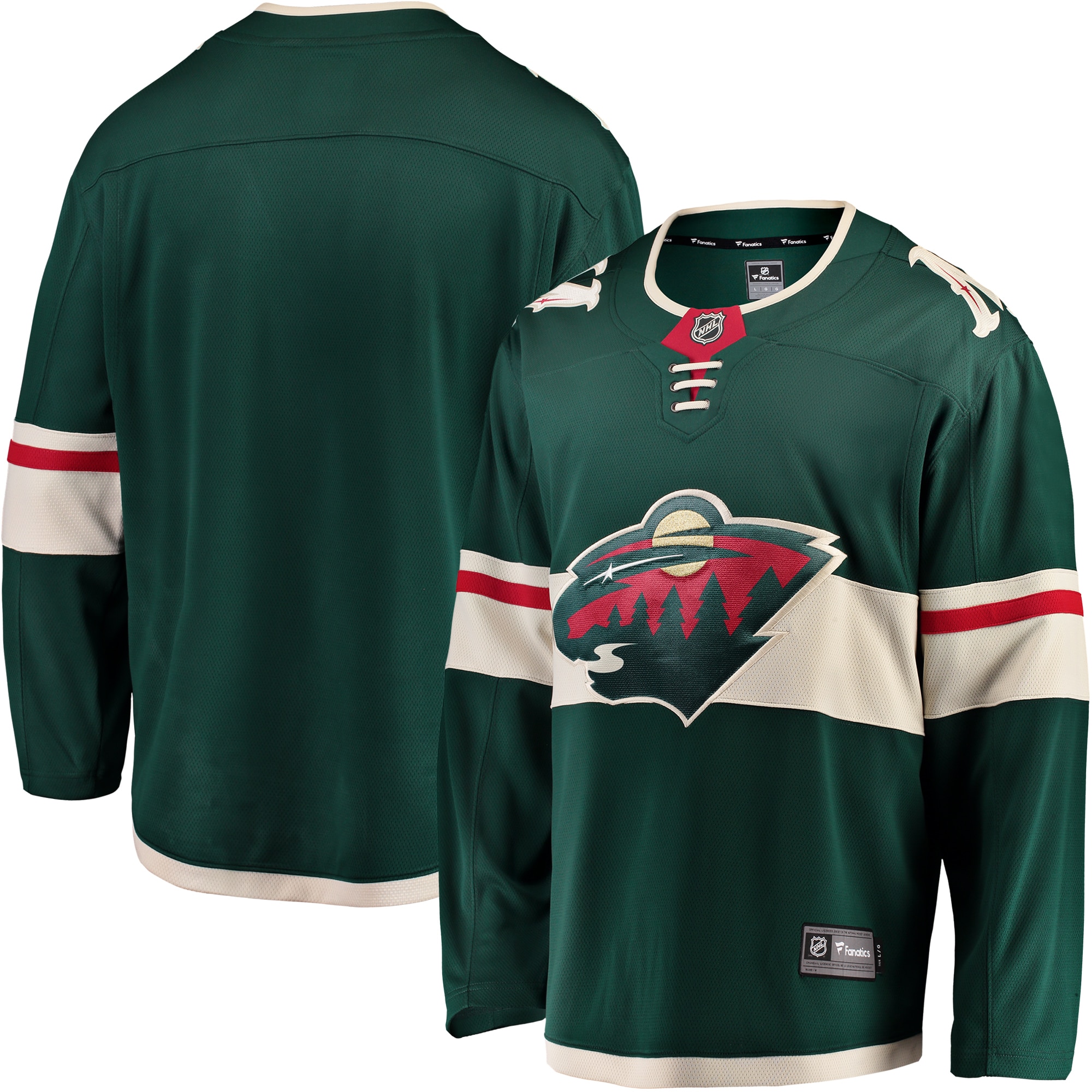 Minnesota Wild Fanatics Breakaway Home Jersey - Green