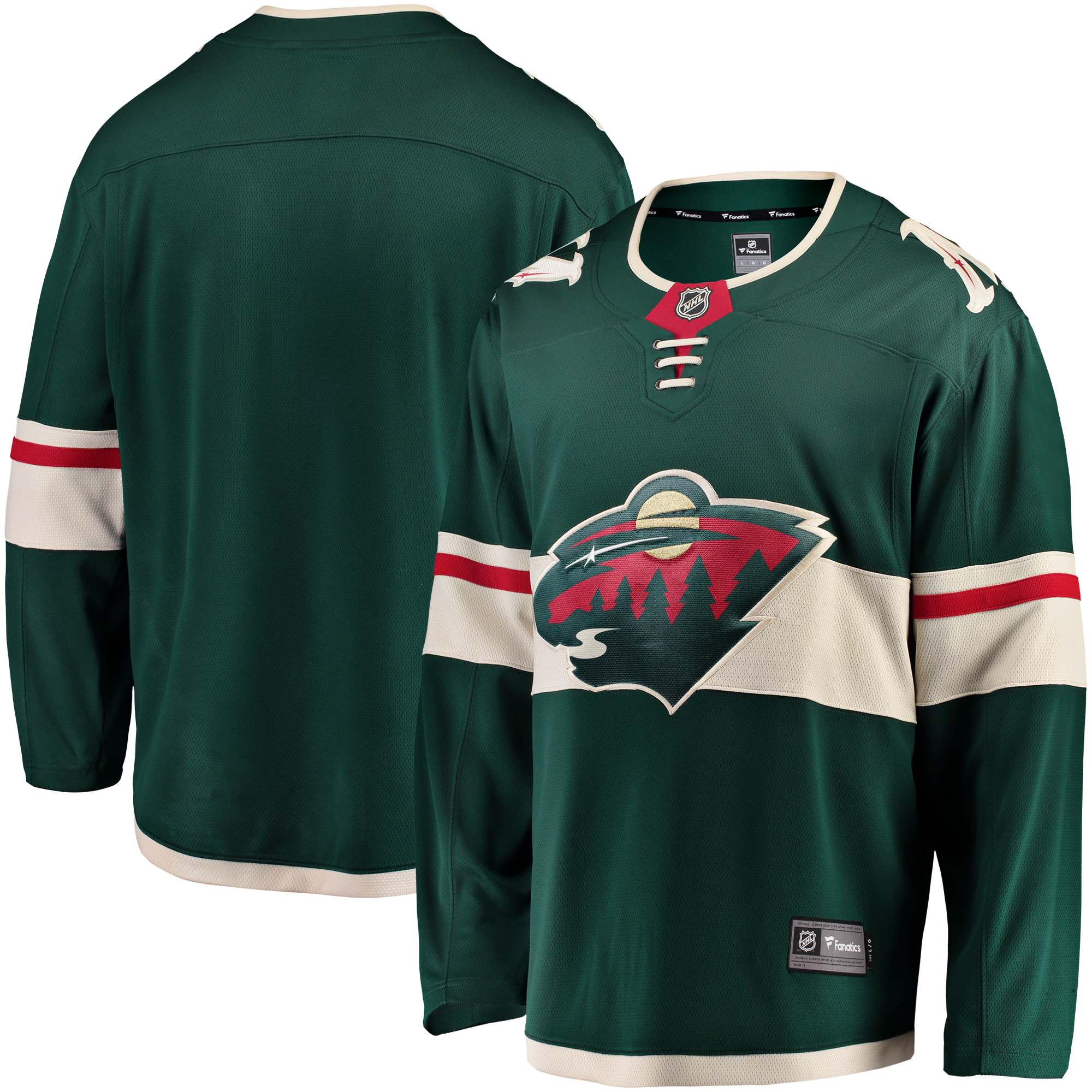 Minnesota Wild Fanatics Home Breakaway Jersey - Green