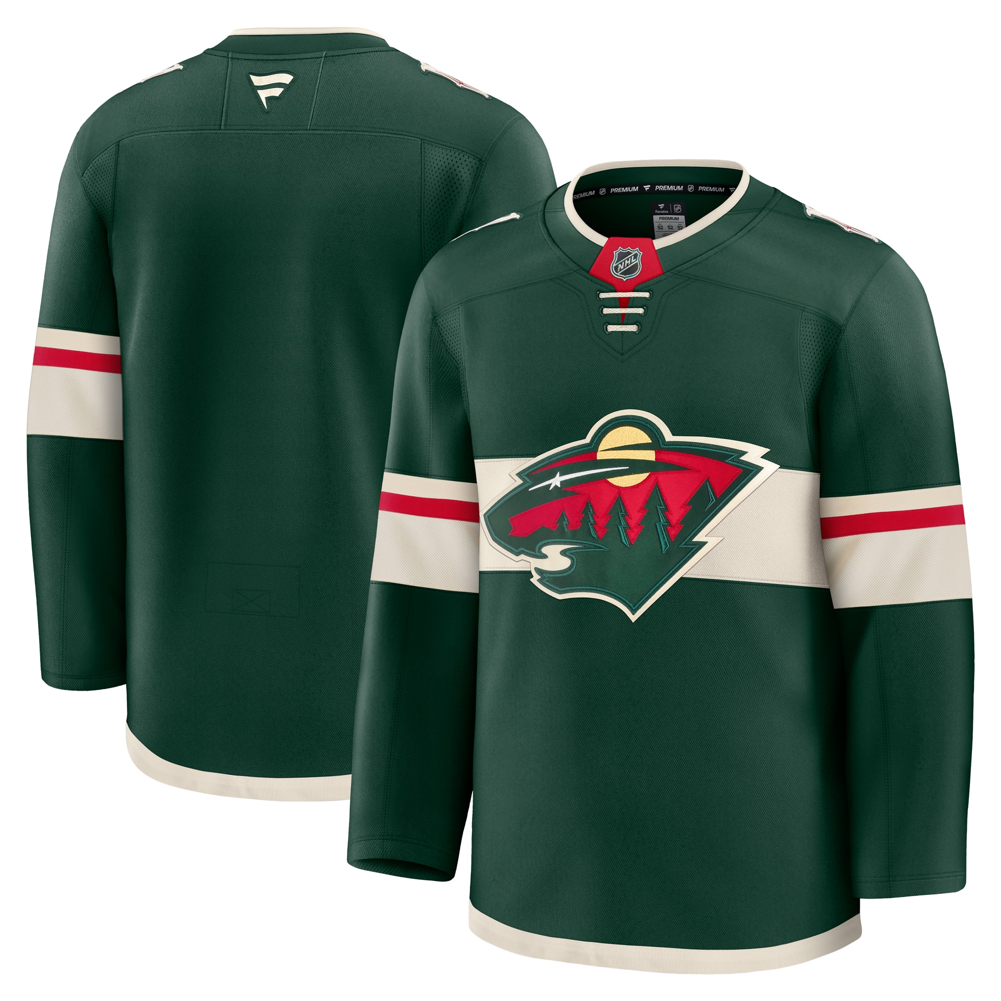 Minnesota Wild Fanatics Home Premium Jersey - Green