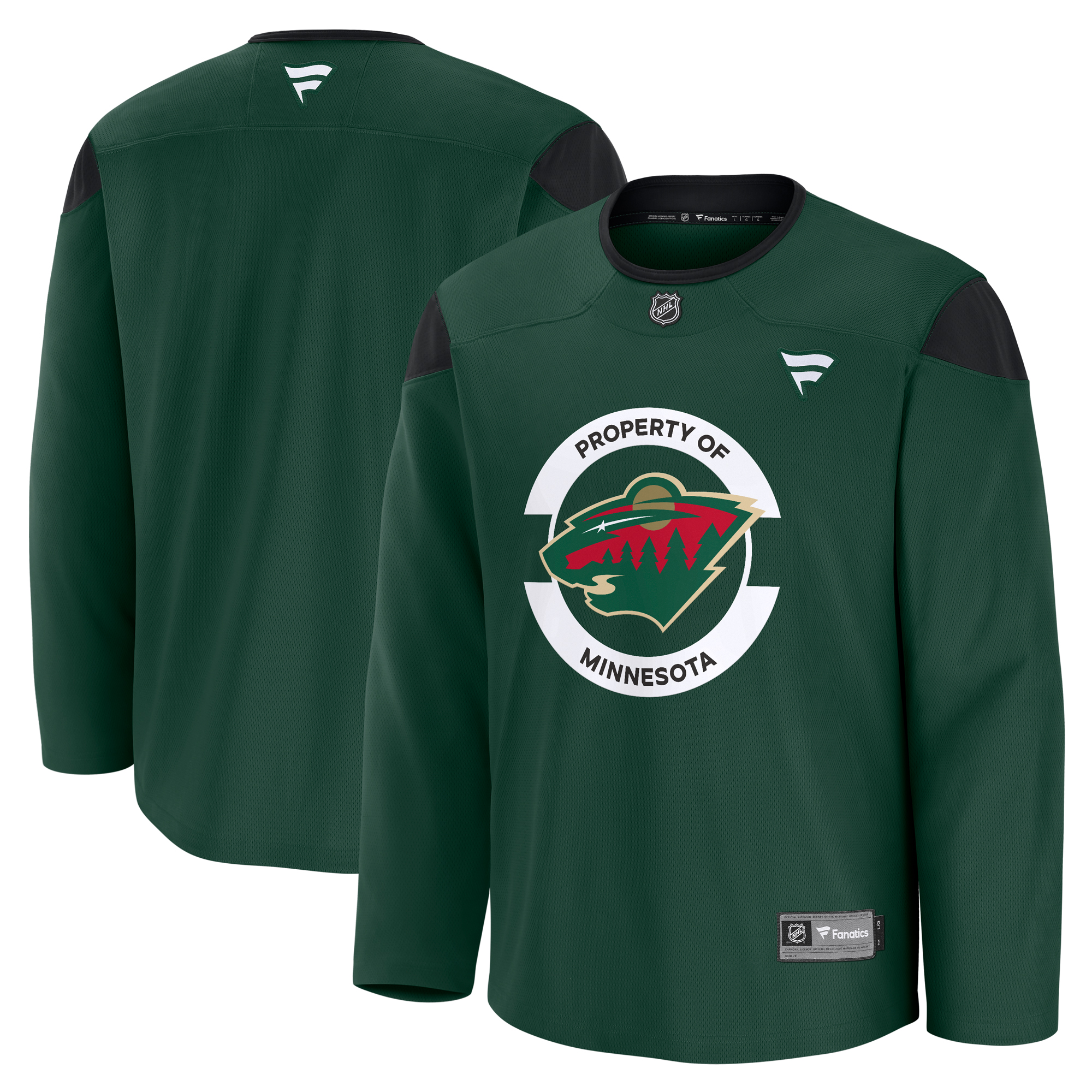 Minnesota Wild Fanatics Practice Jersey - Green
