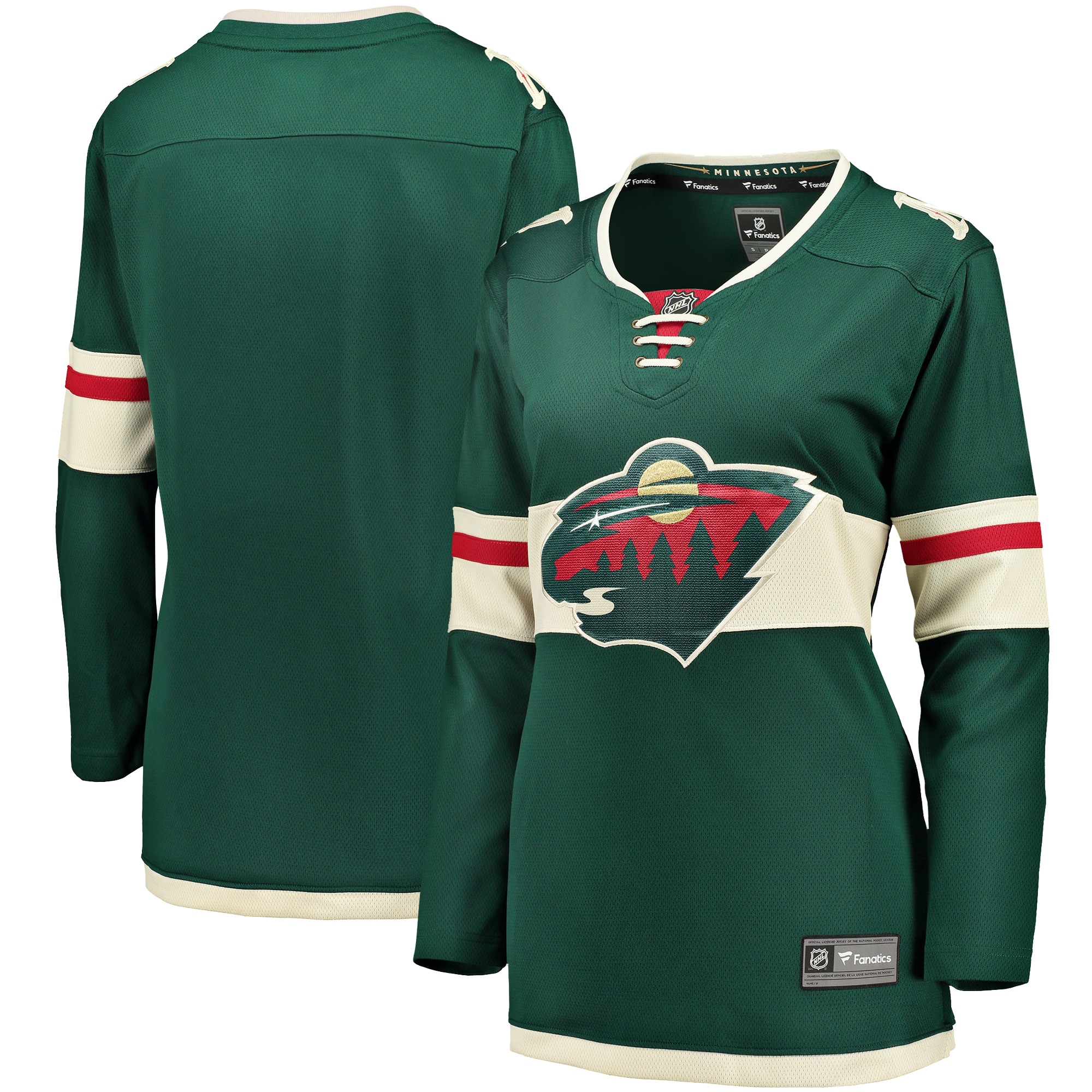 Minnesota Wild Fanatics Women's Home Breakaway Jersey - Green
