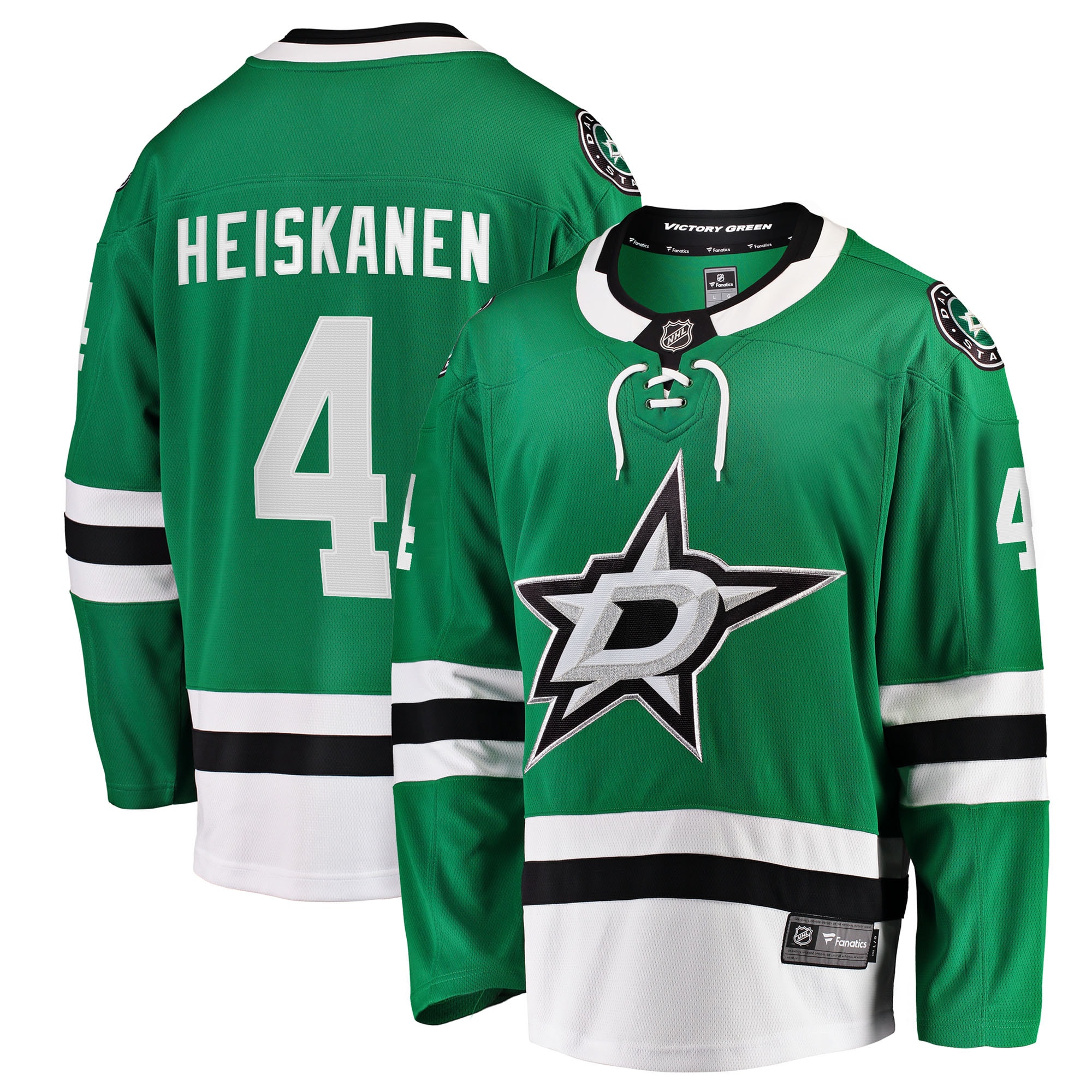 Miro Heiskanen Dallas Stars Fanatics Team Color Breakaway Player Jersey - Kelly Green