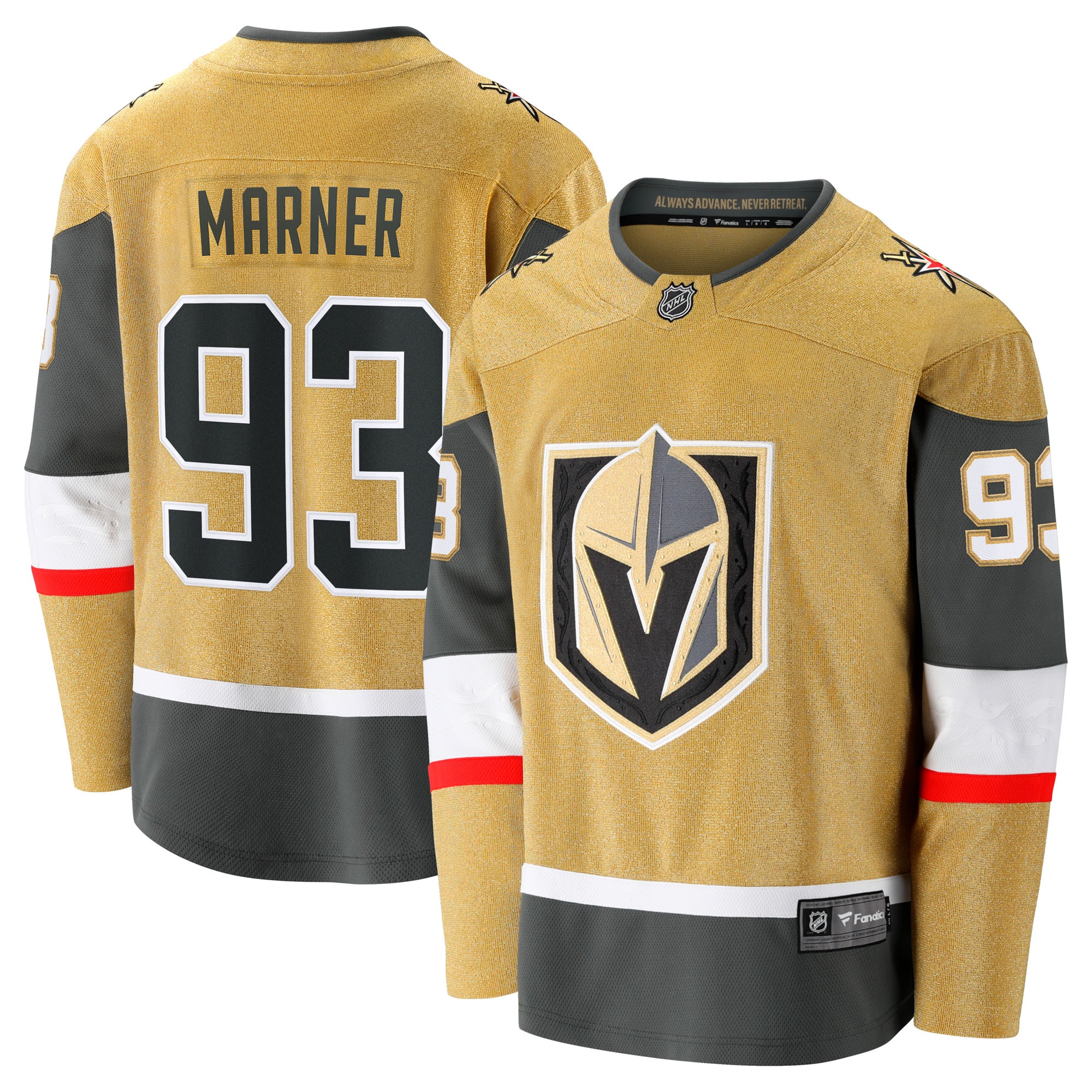 Mitch Marner Vegas Golden Knights Fanatics Home Breakaway Jersey - Gold
