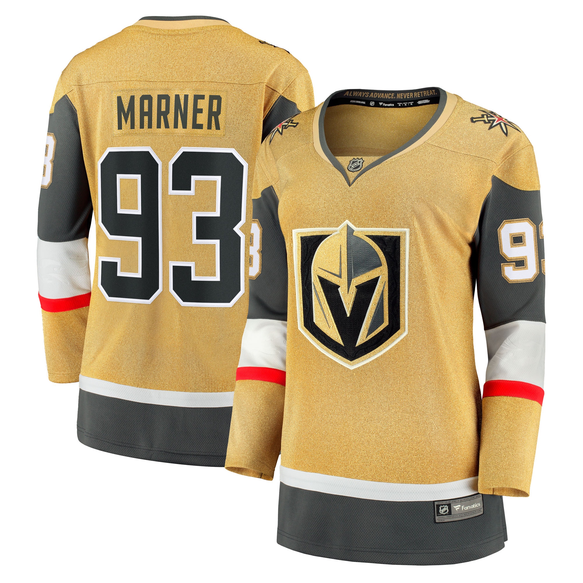 Mitch Marner Vegas Golden Knights Fanatics Women's Home Breakaway Jersey - Gold