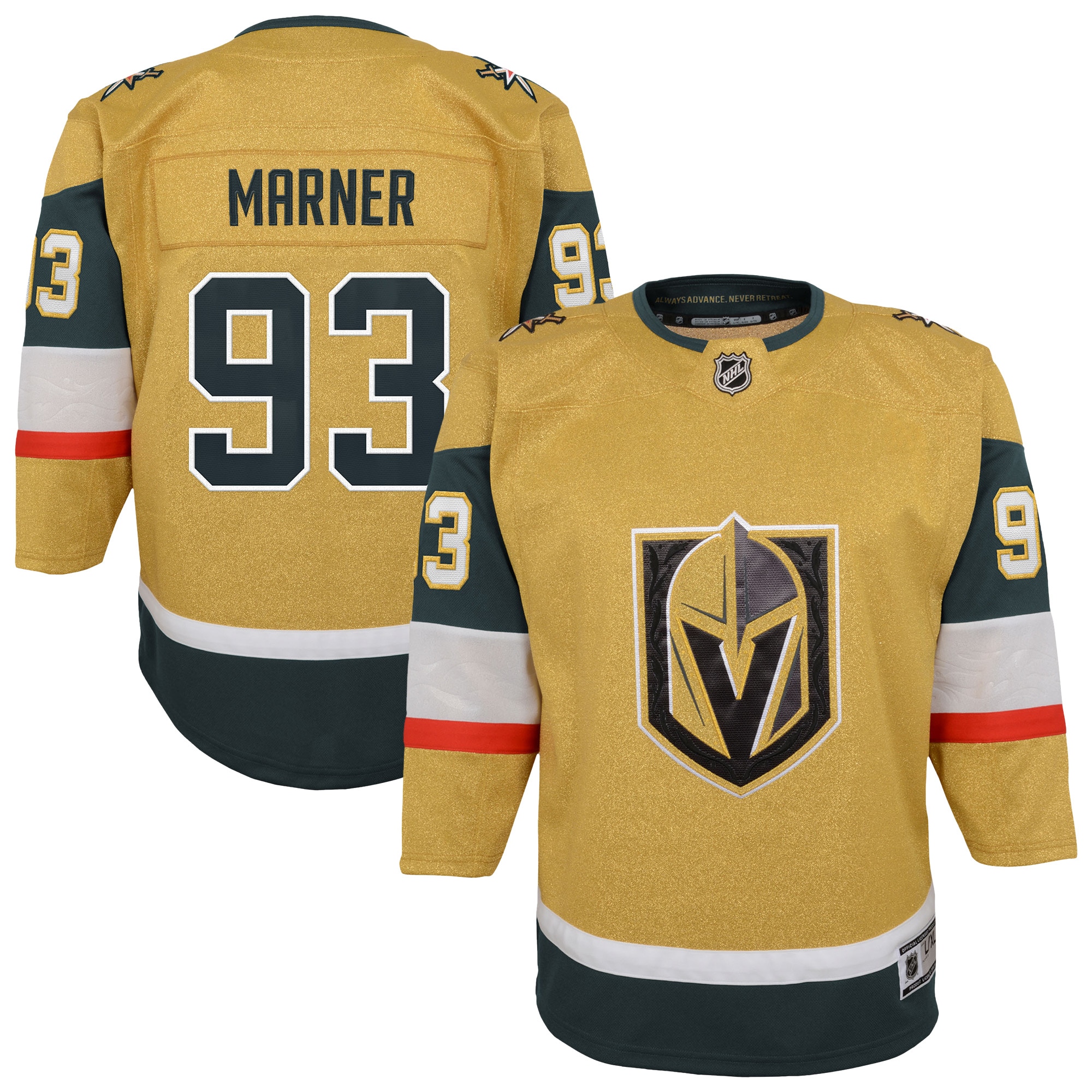 Mitch Marner Vegas Golden Knights Outerstuff Youth Premier Player Jersey - Gold