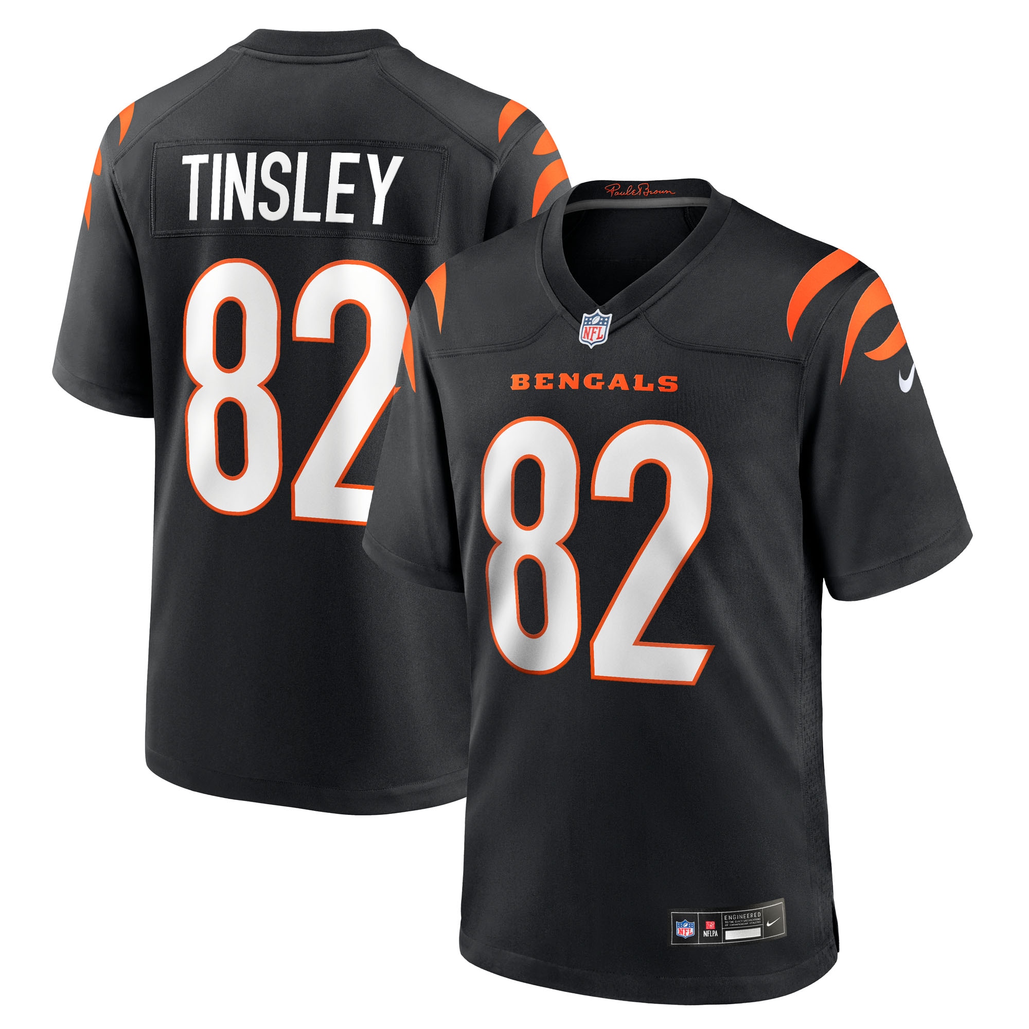 Mitchell Tinsley Cincinnati Bengals Team Game Jersey - Black