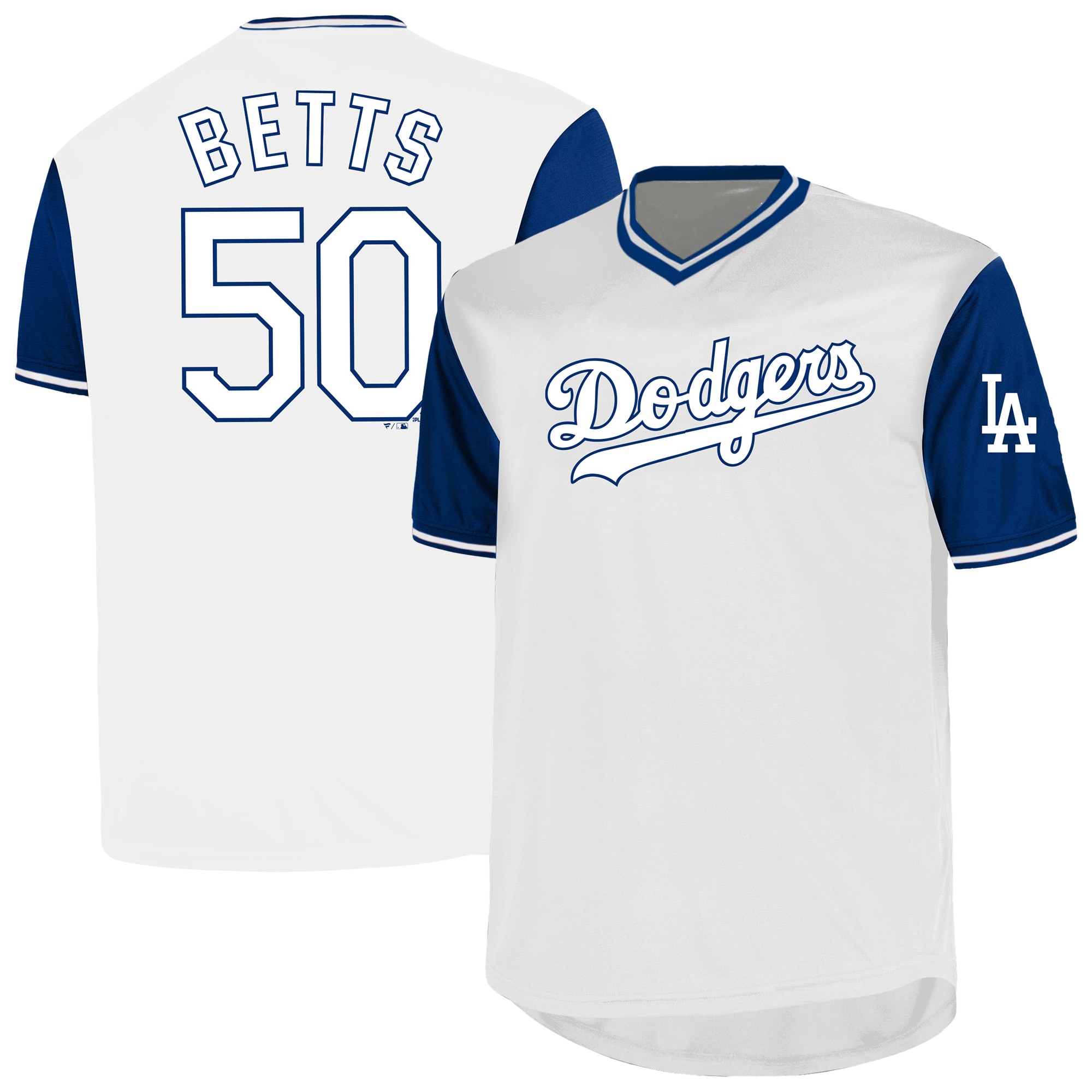 Mookie Betts Los Angeles Dodgers Profile Big & Tall Name & Number Jersey - White