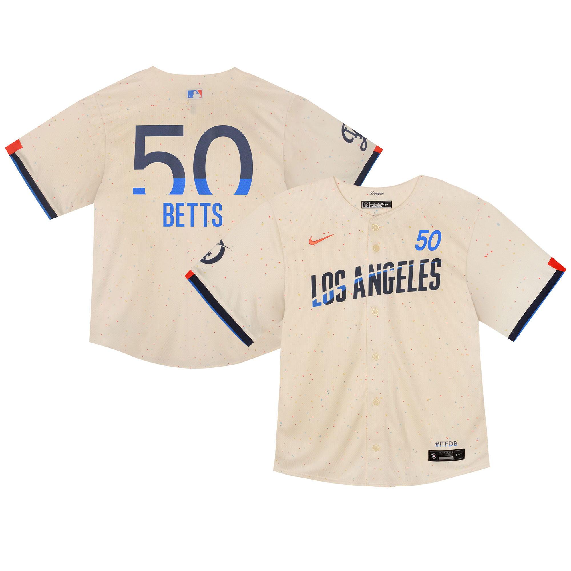 Mookie Betts Los Angeles Dodgers Toddler 2024 City Connect Limited Player Jersey - Cream