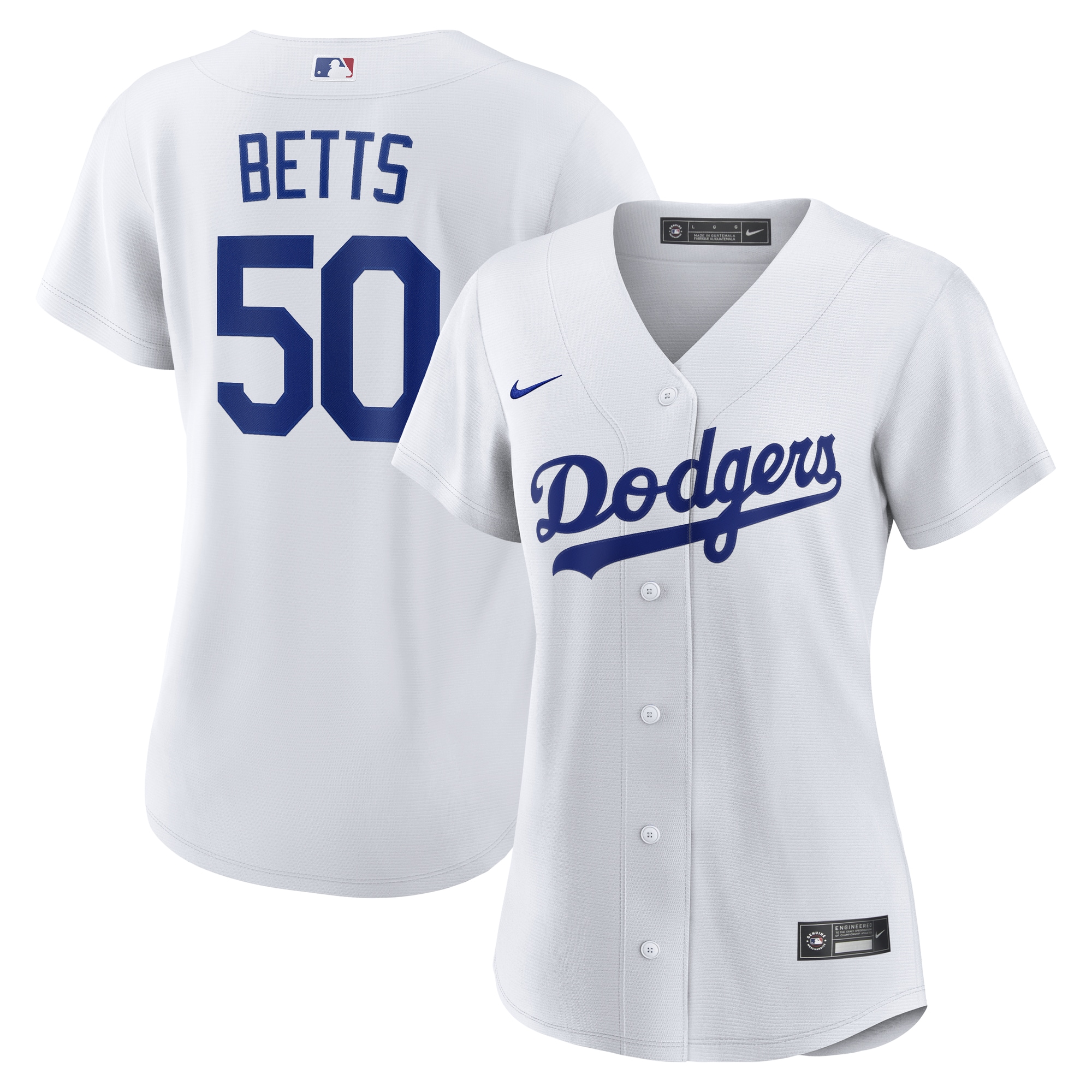 Mookie Betts Los Angeles Dodgers Women's Home Jersey - White