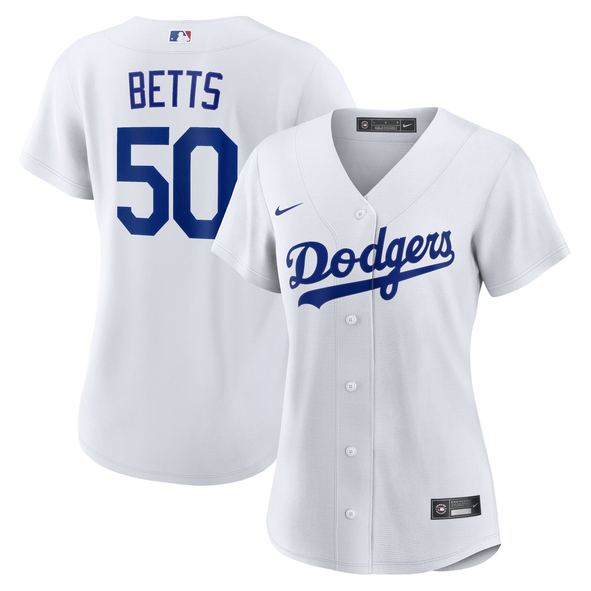 Mookie Betts Los Angeles Dodgers Women's Home Player Jersey - White