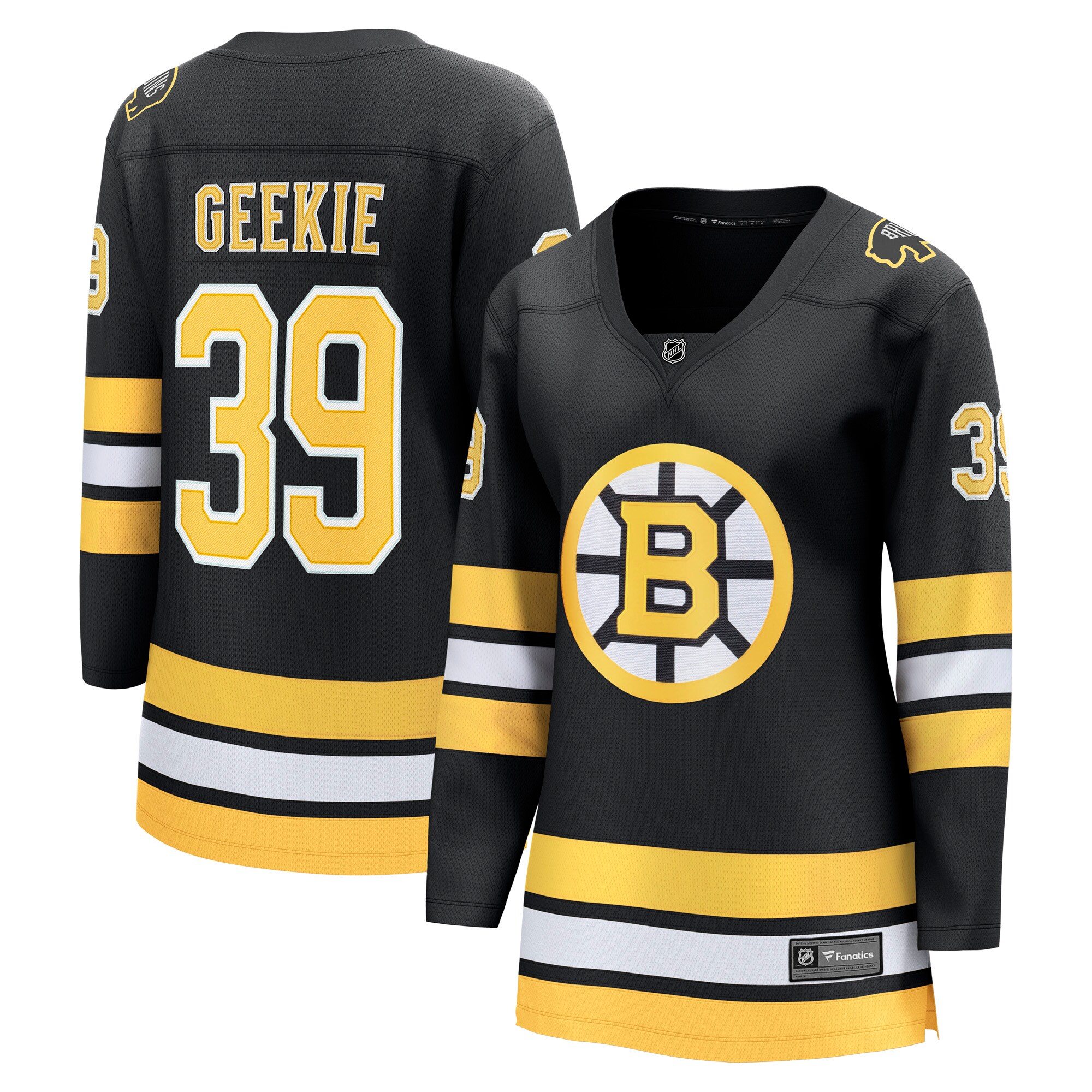 Morgan Geekie Boston Bruins Fanatics Women's Home Breakaway Player Jersey - Black