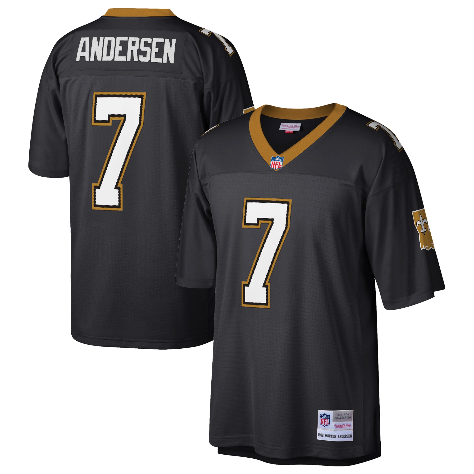 Morten Andersen New Orleans Saints Retired Player Legacy Jersey - Black