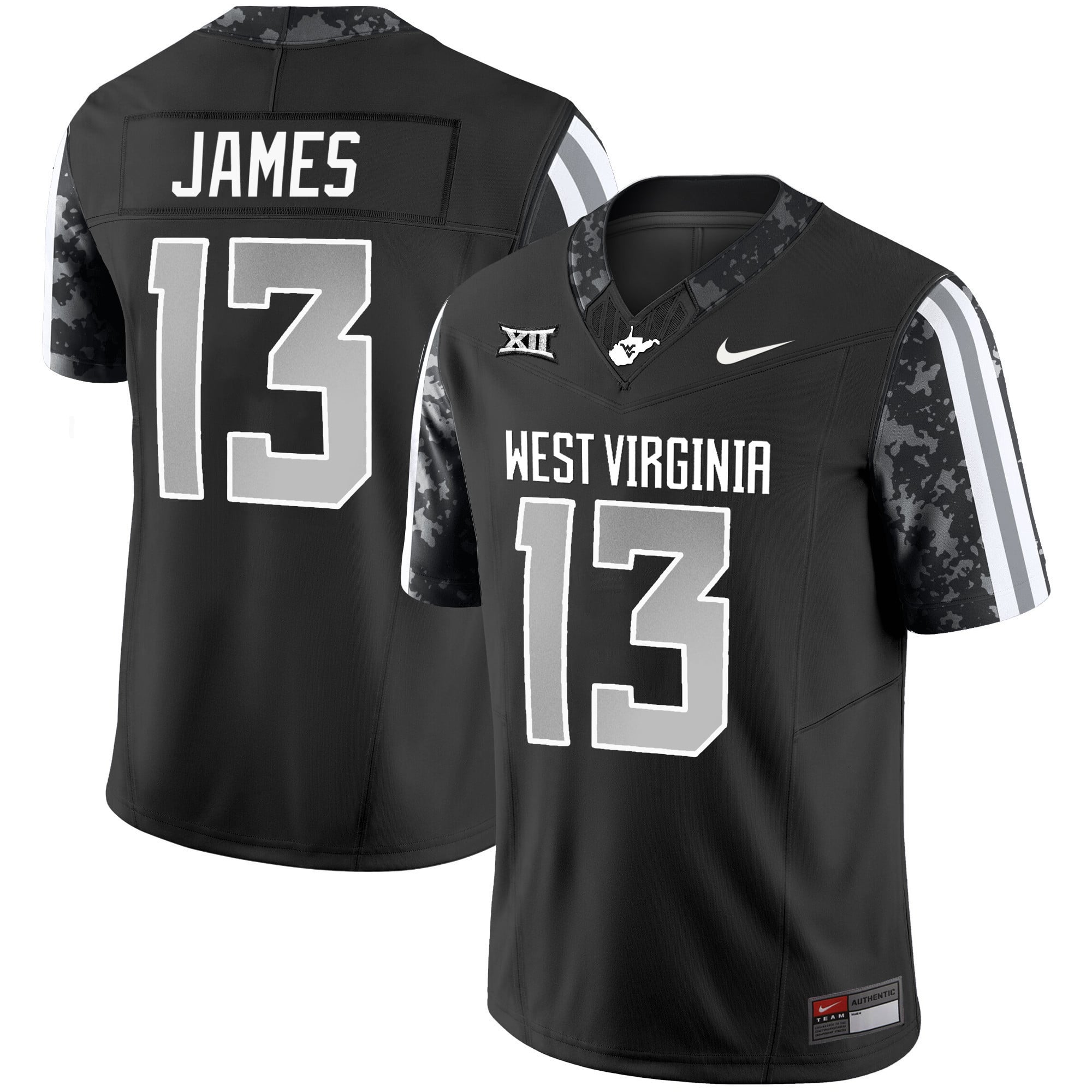Alternative view of mountaineers Nike West Virginia #6 Jersey - Nike West Virginia