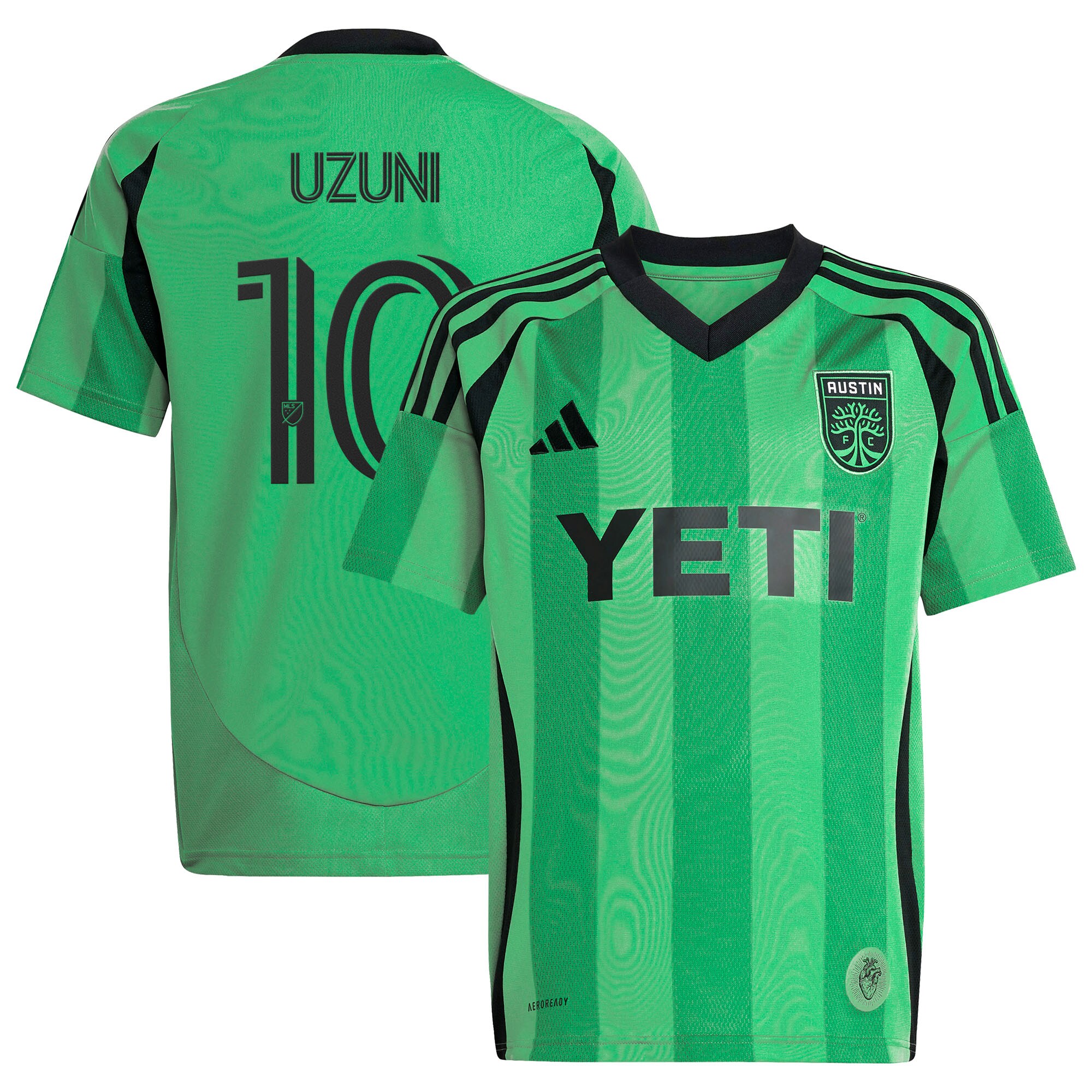 Myrto Uzuni Austin FC Youth 2025 The Heartbeat Kit Jersey - Green