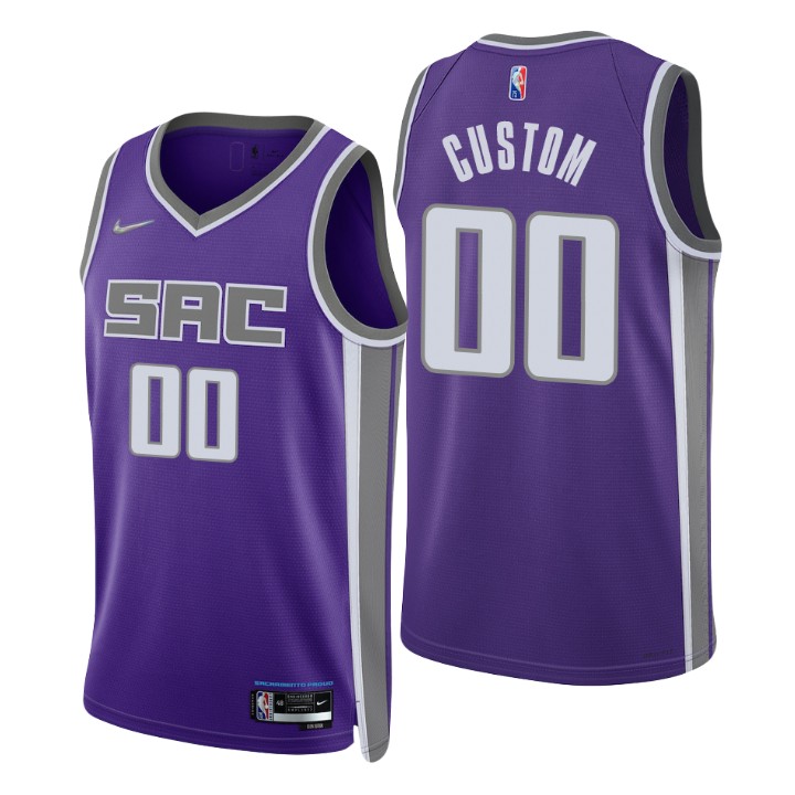 name Nike Kings Purple Custom Jersey - Nike Kings Purple Jersey