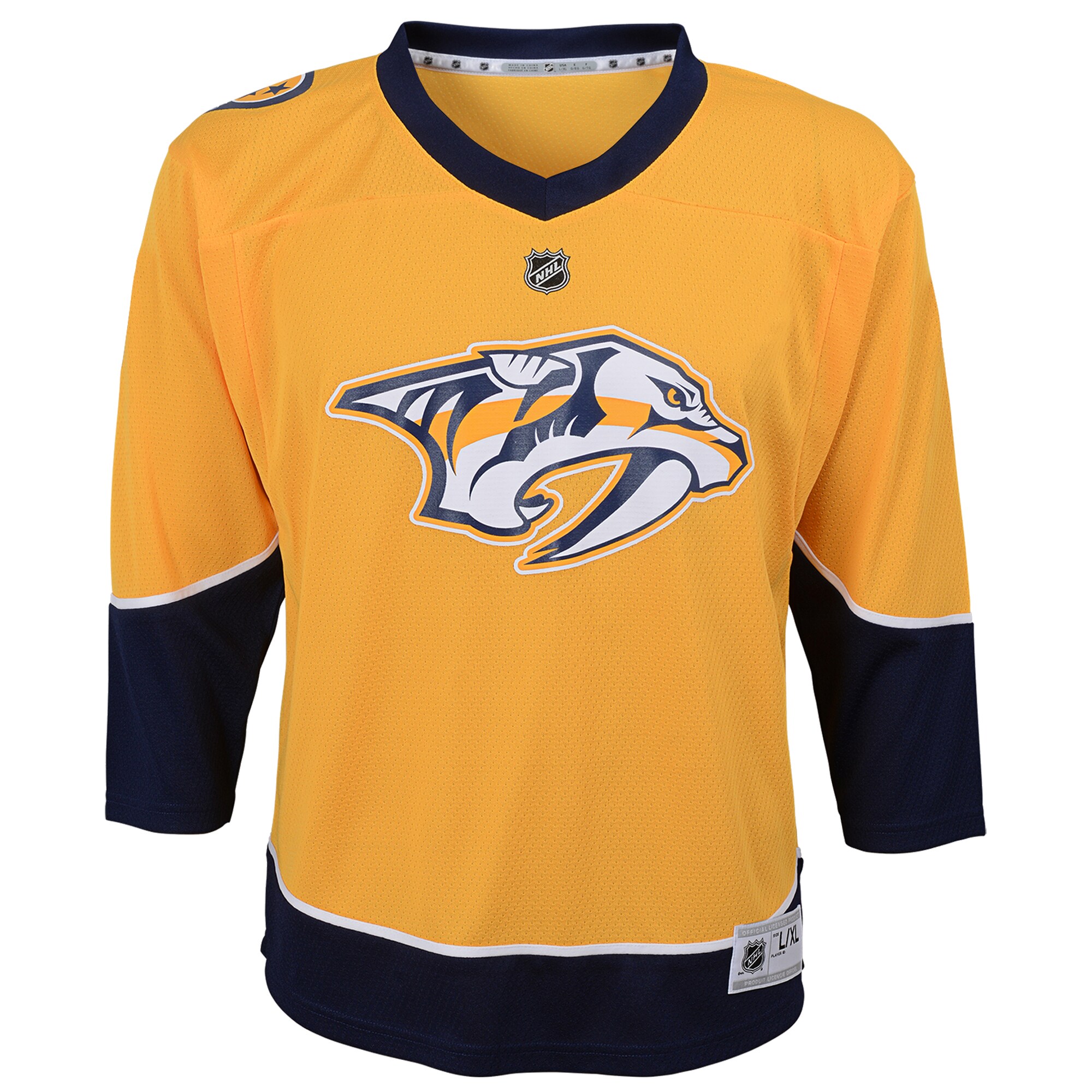 Alternative view of Nashville Predators Youth Gold Jersey - Ultimate 2024 Fan Gear