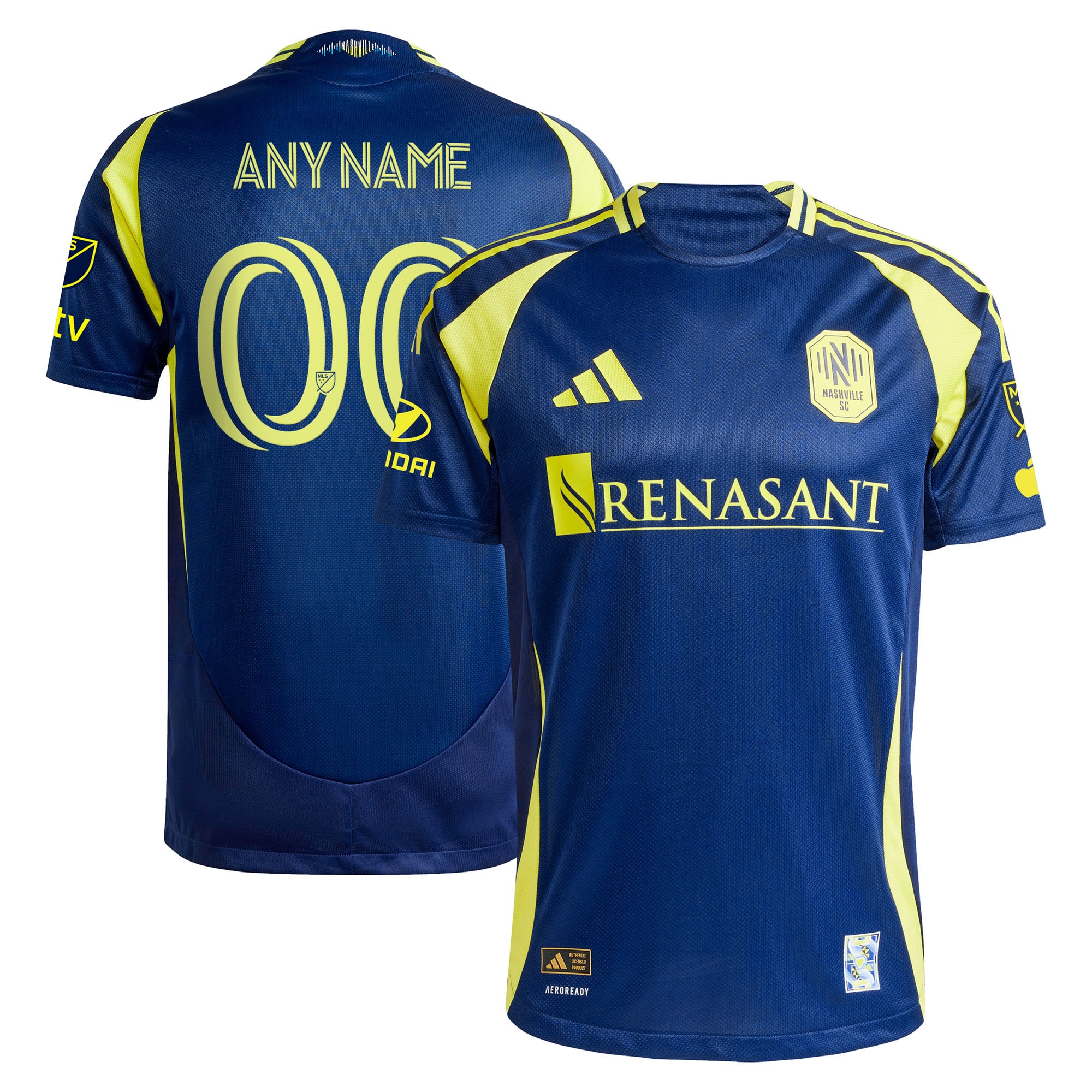 Nashville SC 2025 The Heart Of Nashville Kit Custom Jersey - Navy