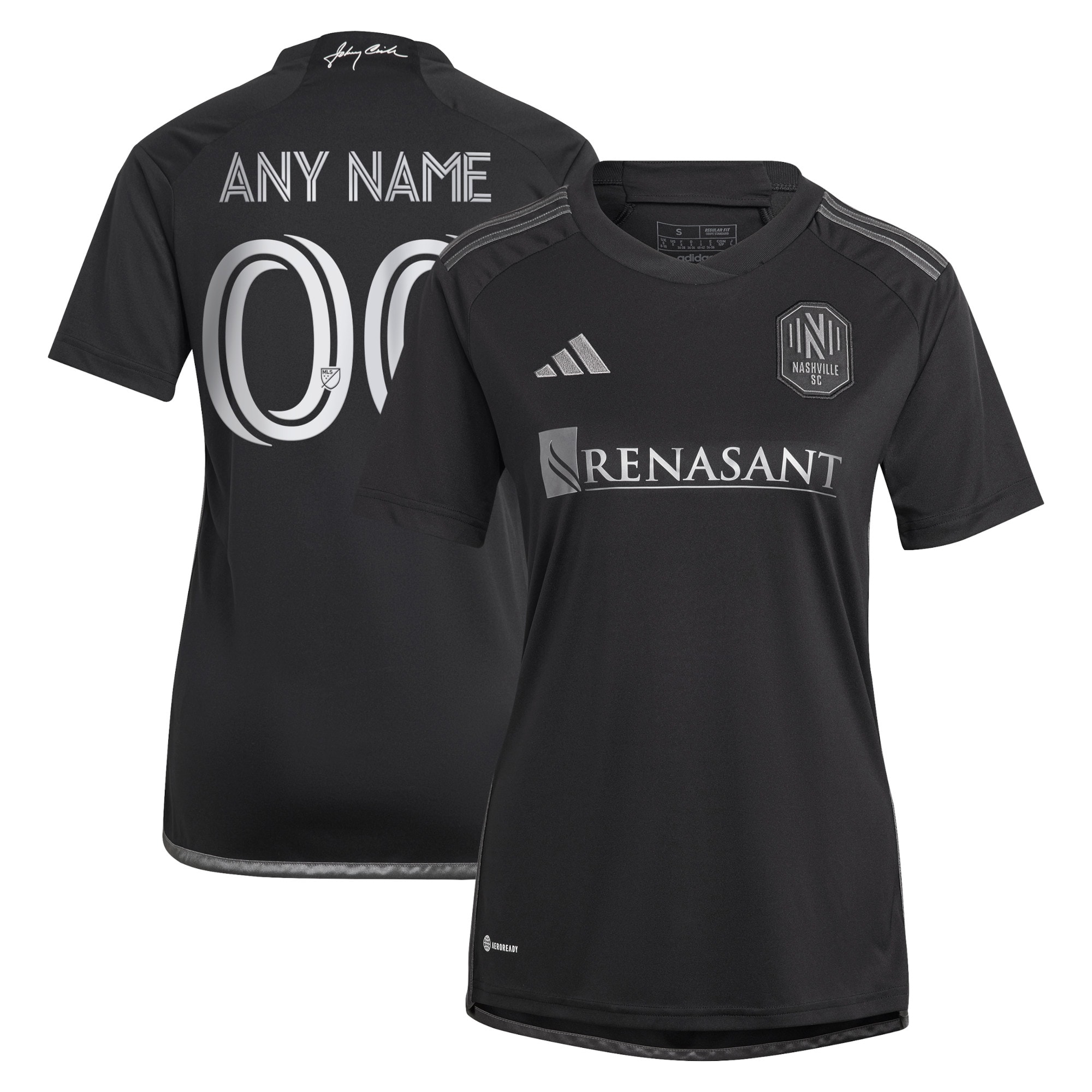Nashville SC Women's 2023 Man In Black Kit Custom Jersey - Black