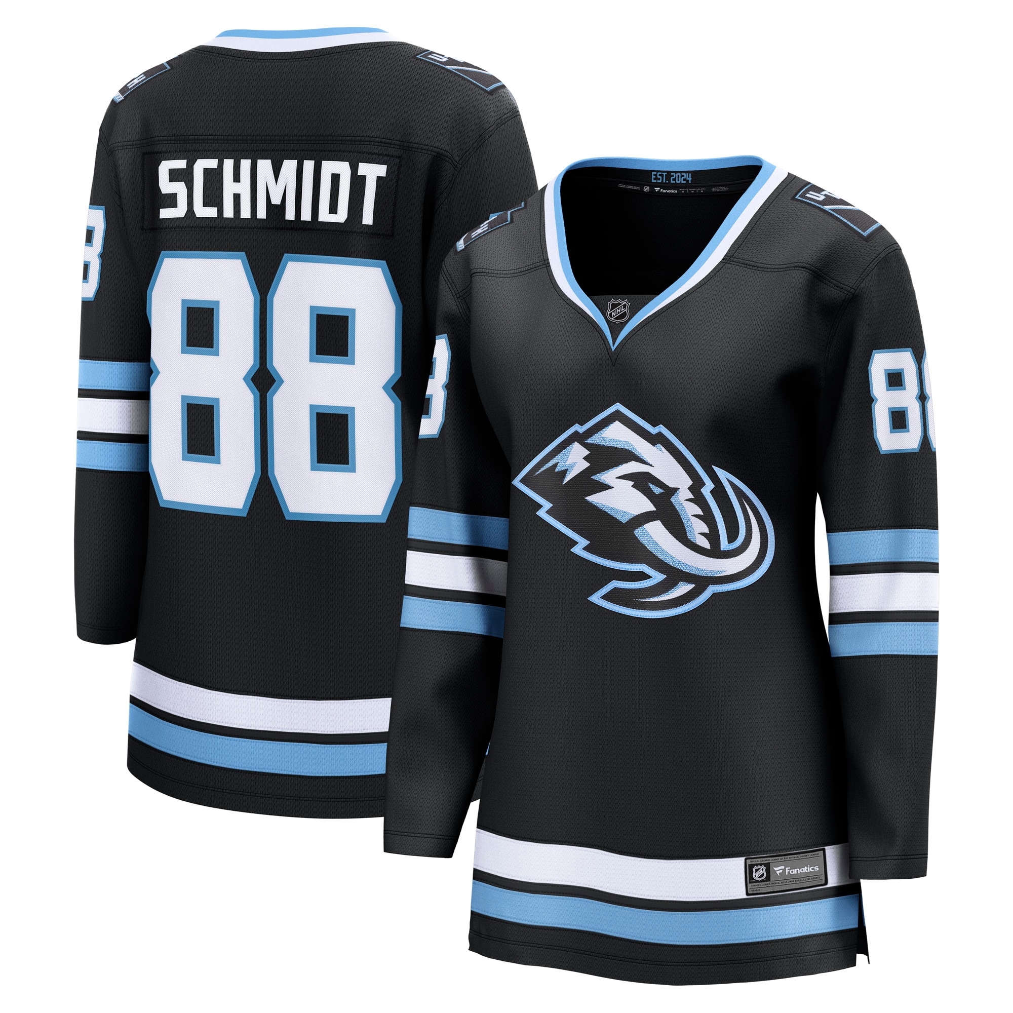 Nate Schmidt Utah Mammoth Fanatics Women's Home Breakaway Player Jersey - Black