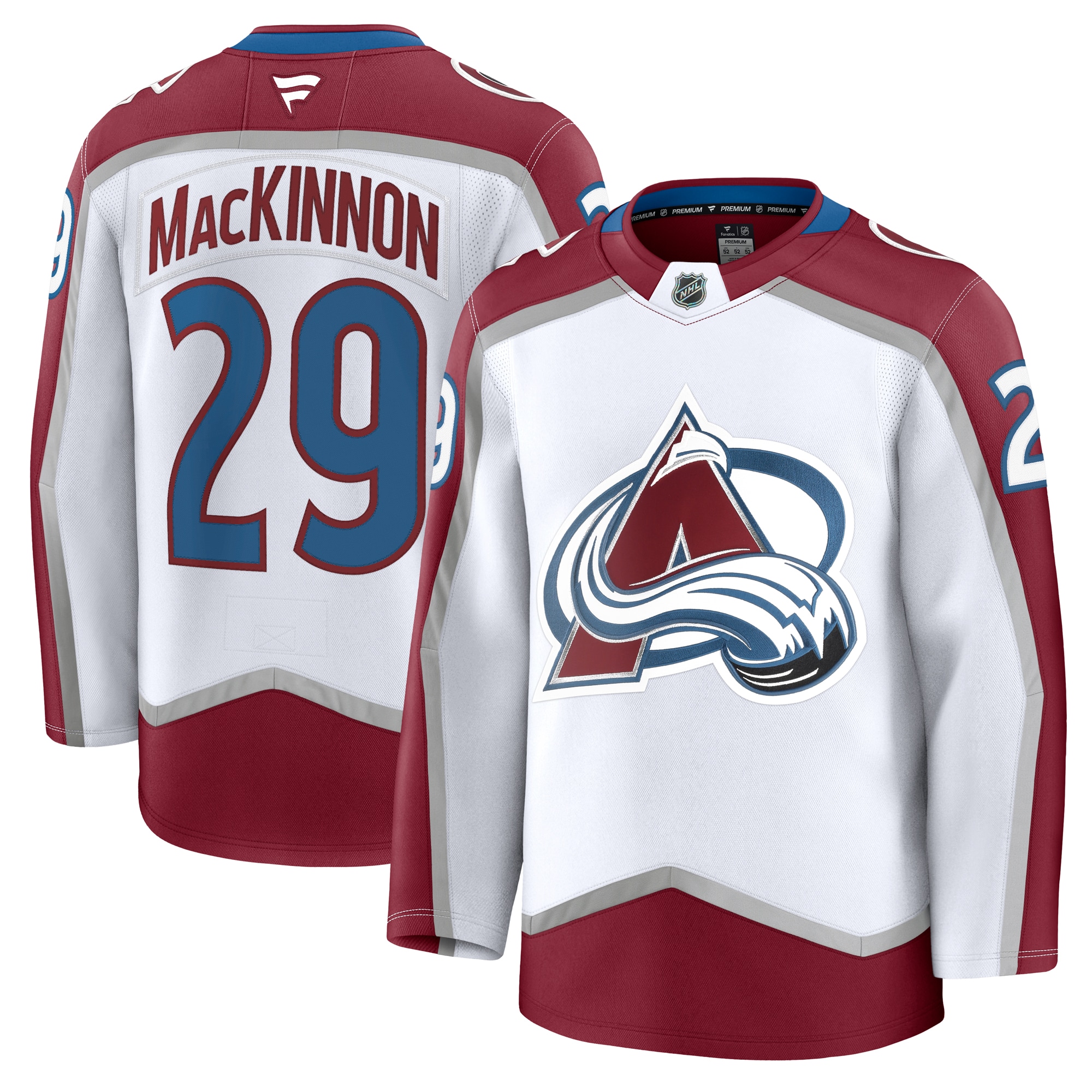Nathan MacKinnon Colorado Avalanche Fanatics Away Premium Jersey