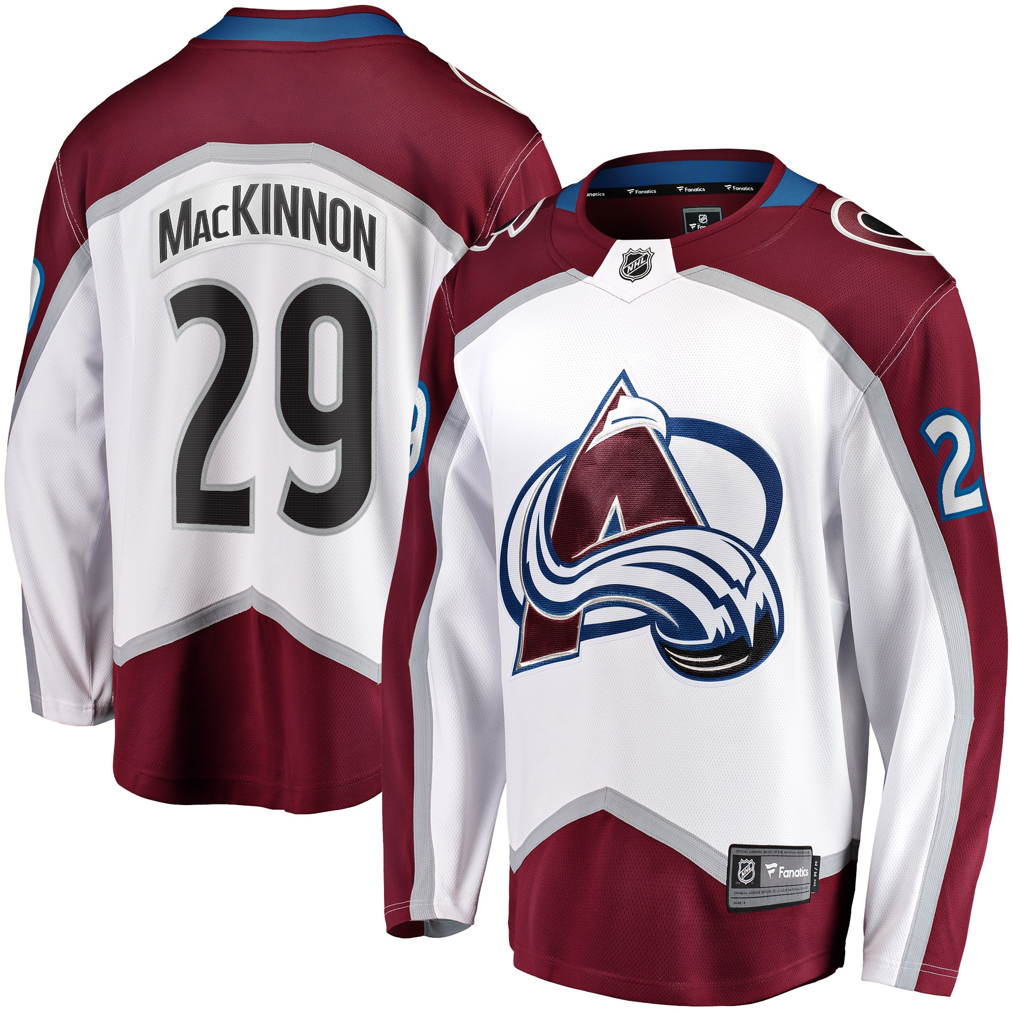 Nathan MacKinnon Colorado Avalanche Fanatics Breakaway Jersey - White