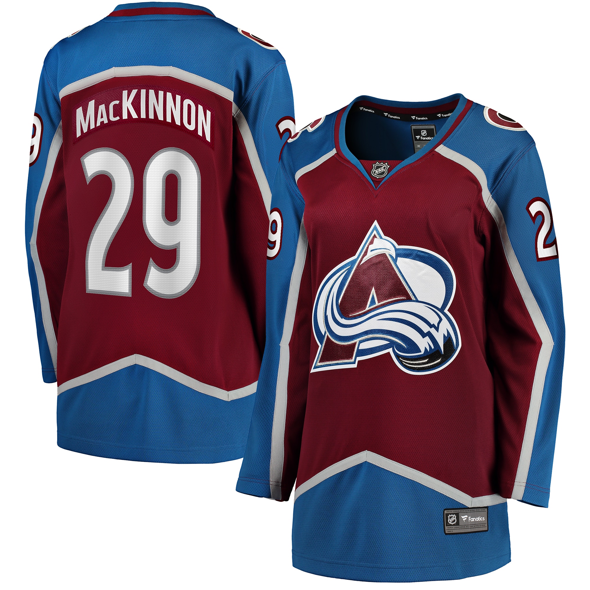 Nathan MacKinnon Colorado Avalanche Fanatics Women's Home Breakaway Jersey - Maroon