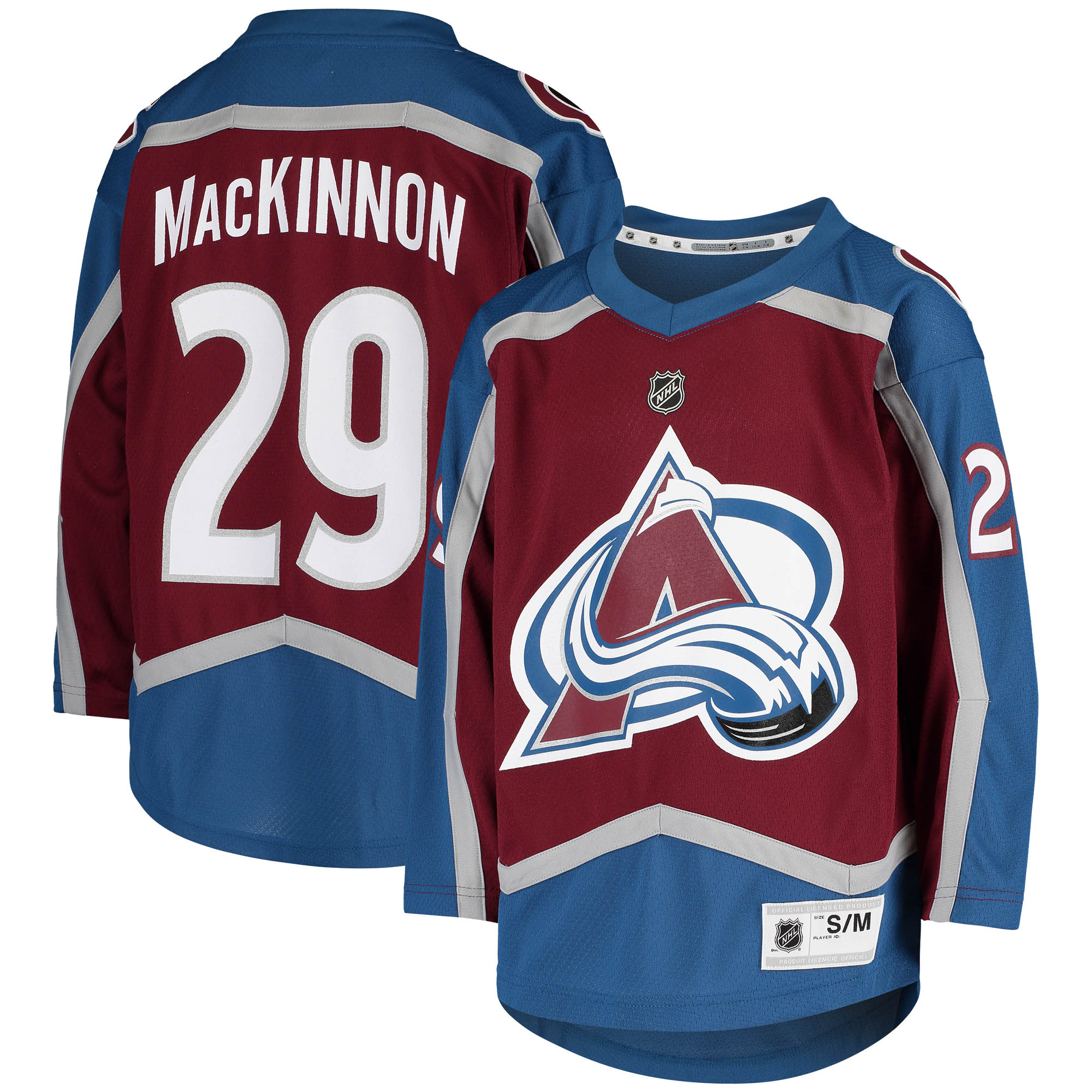 Nathan MacKinnon Colorado Avalanche Youth Home Player Jersey - Burgundy