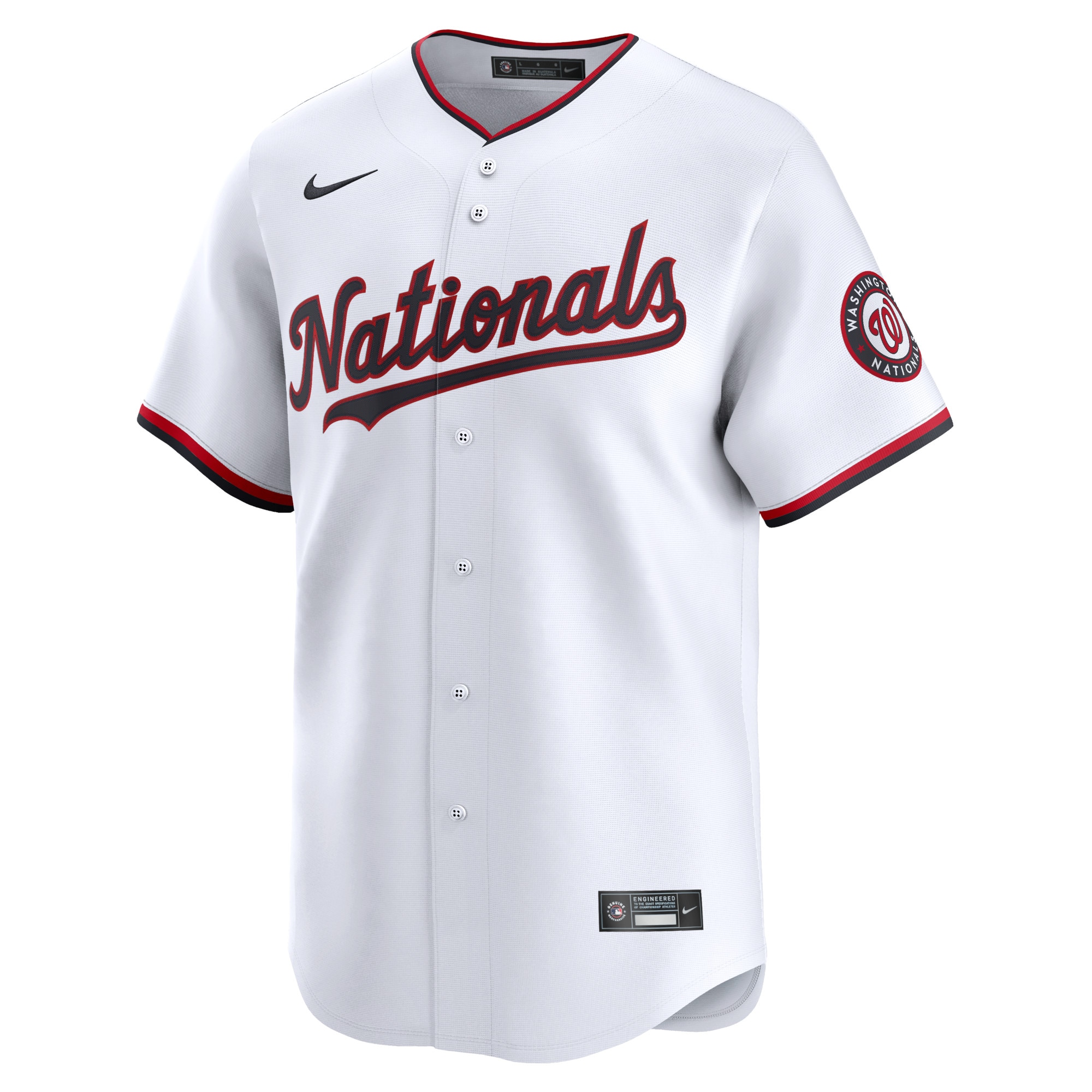 Alternative view of Nationals Personalized White Jersey - Nike - Authentic MLB