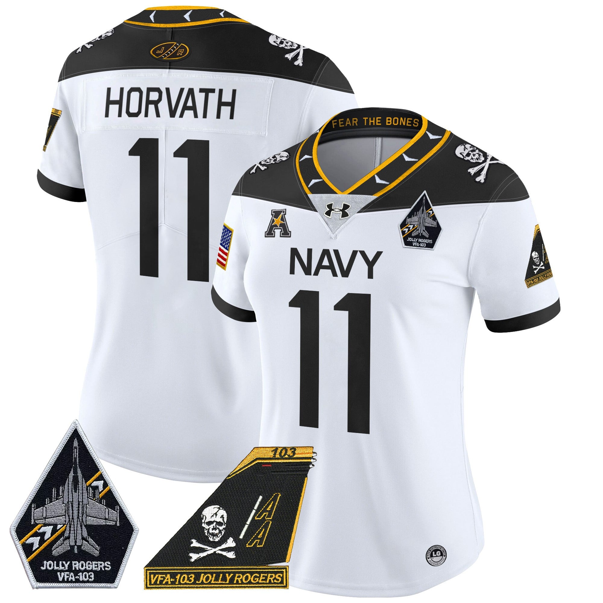 Navy Jolly Rogers Jersey armour - Under Armour Navy Jolly Rogers