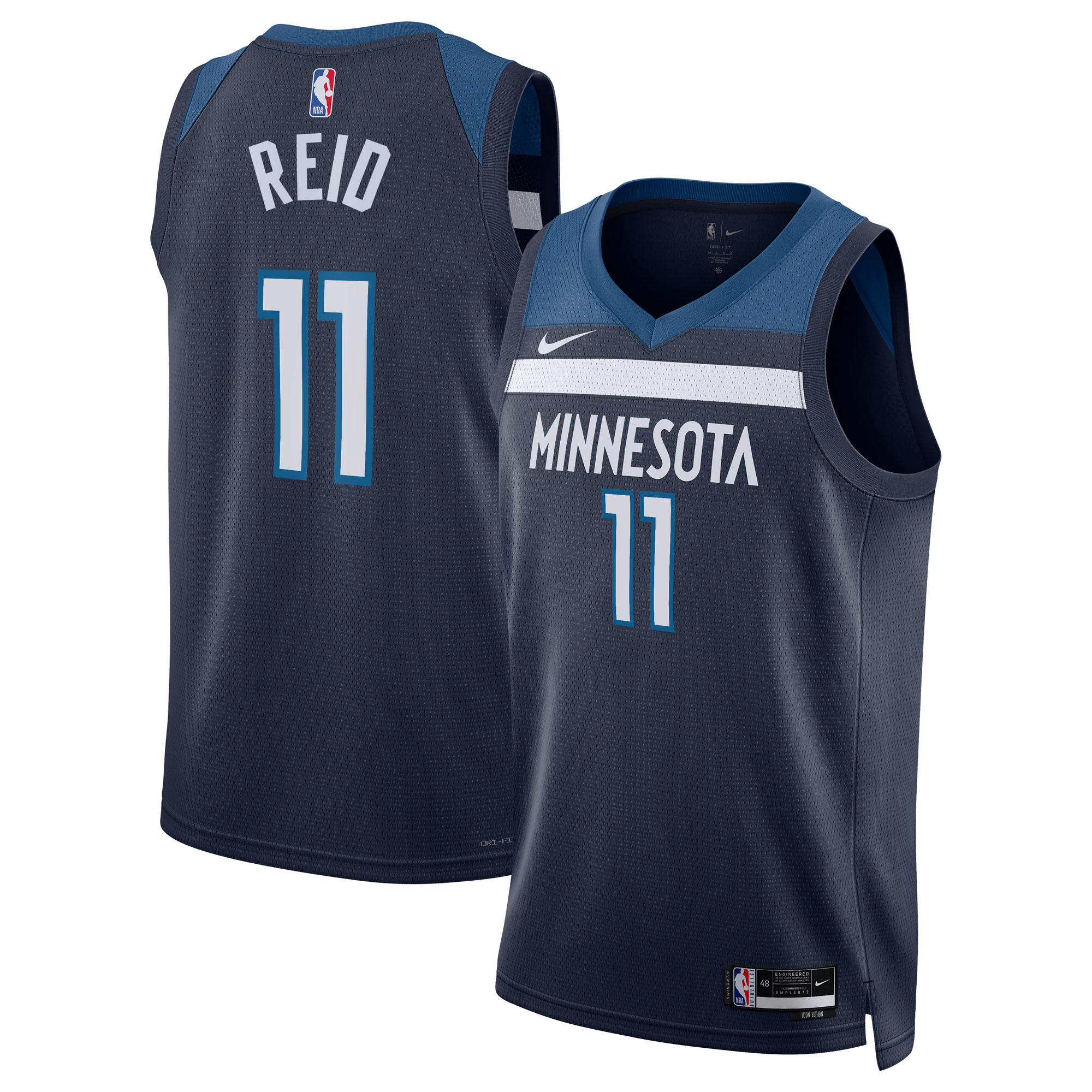 Naz Reid Minnesota Timberwolves Unisex Swingman Jersey - Icon Edition - Navy
