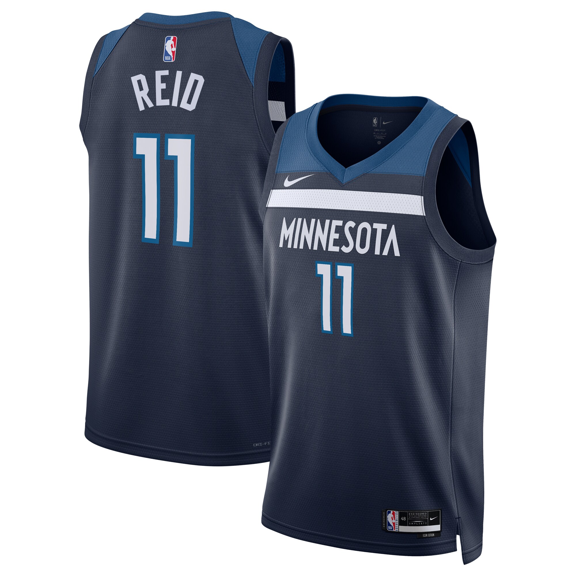 Naz Reid Minnesota Timberwolves Unisex Swingman Jersey - Icon Edition - Navy
