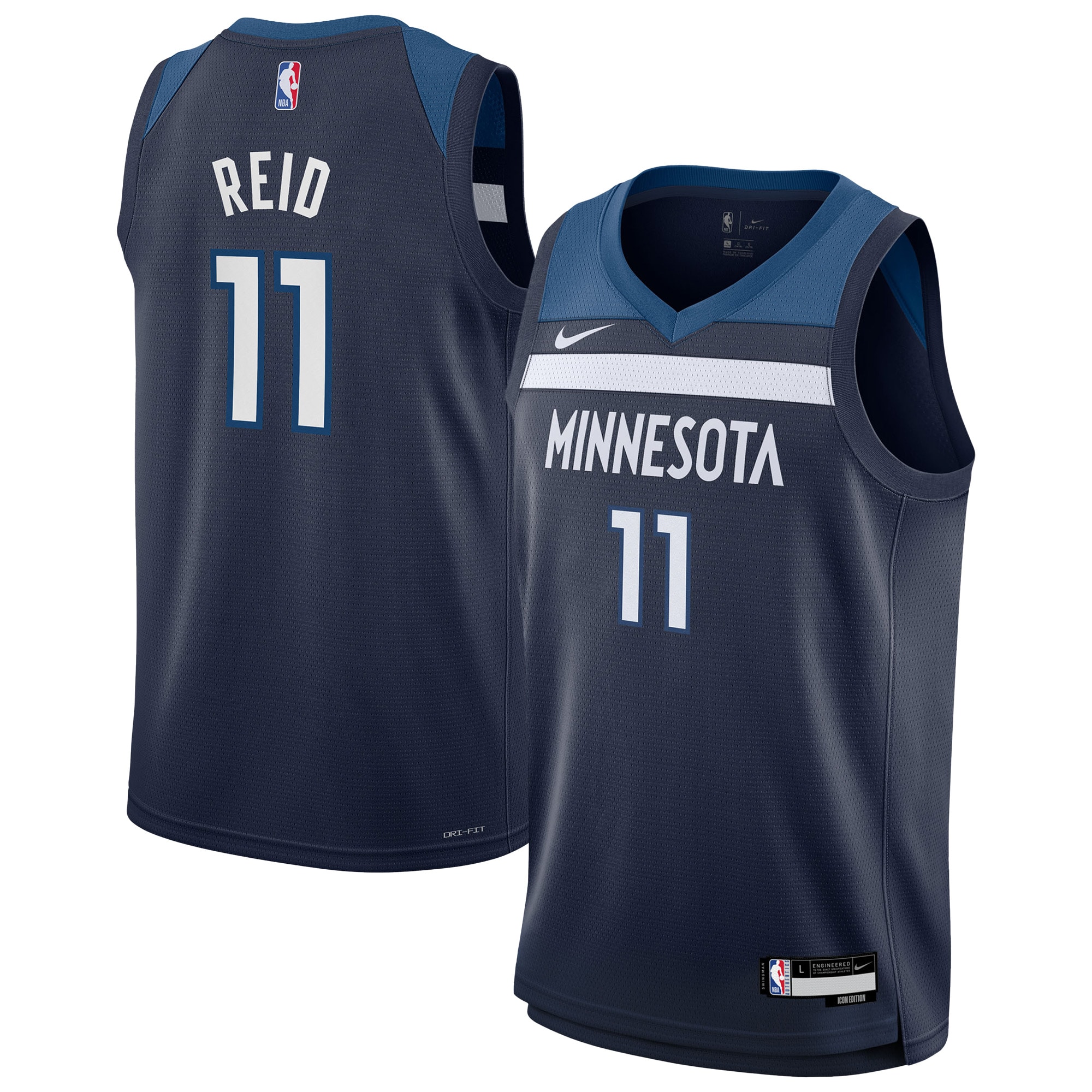 Naz Reid Minnesota Timberwolves Youth Swingman Jersey - Icon Edition - Navy